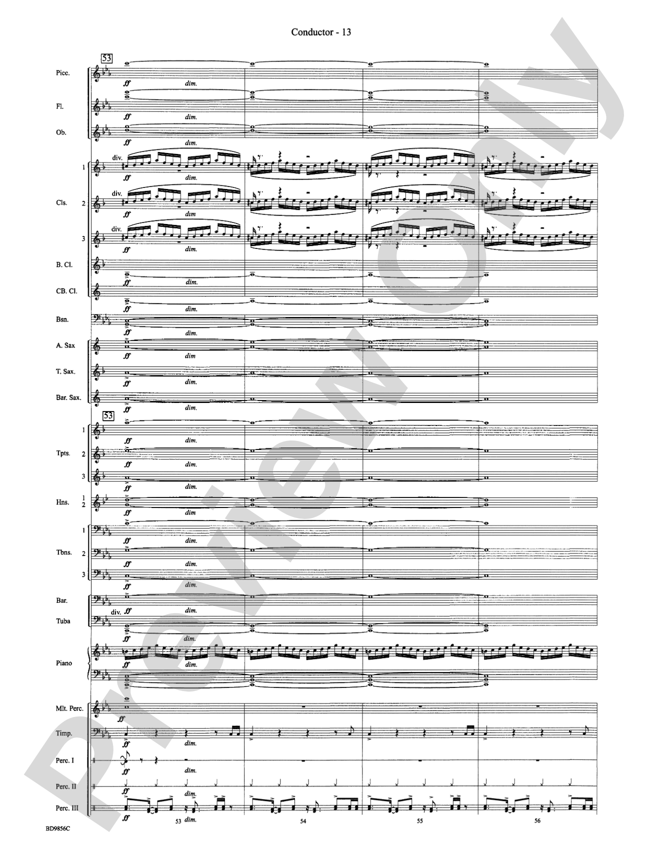 Songs of Earth, Water, Fire and Sky: Concert Band Conductor Score & Parts