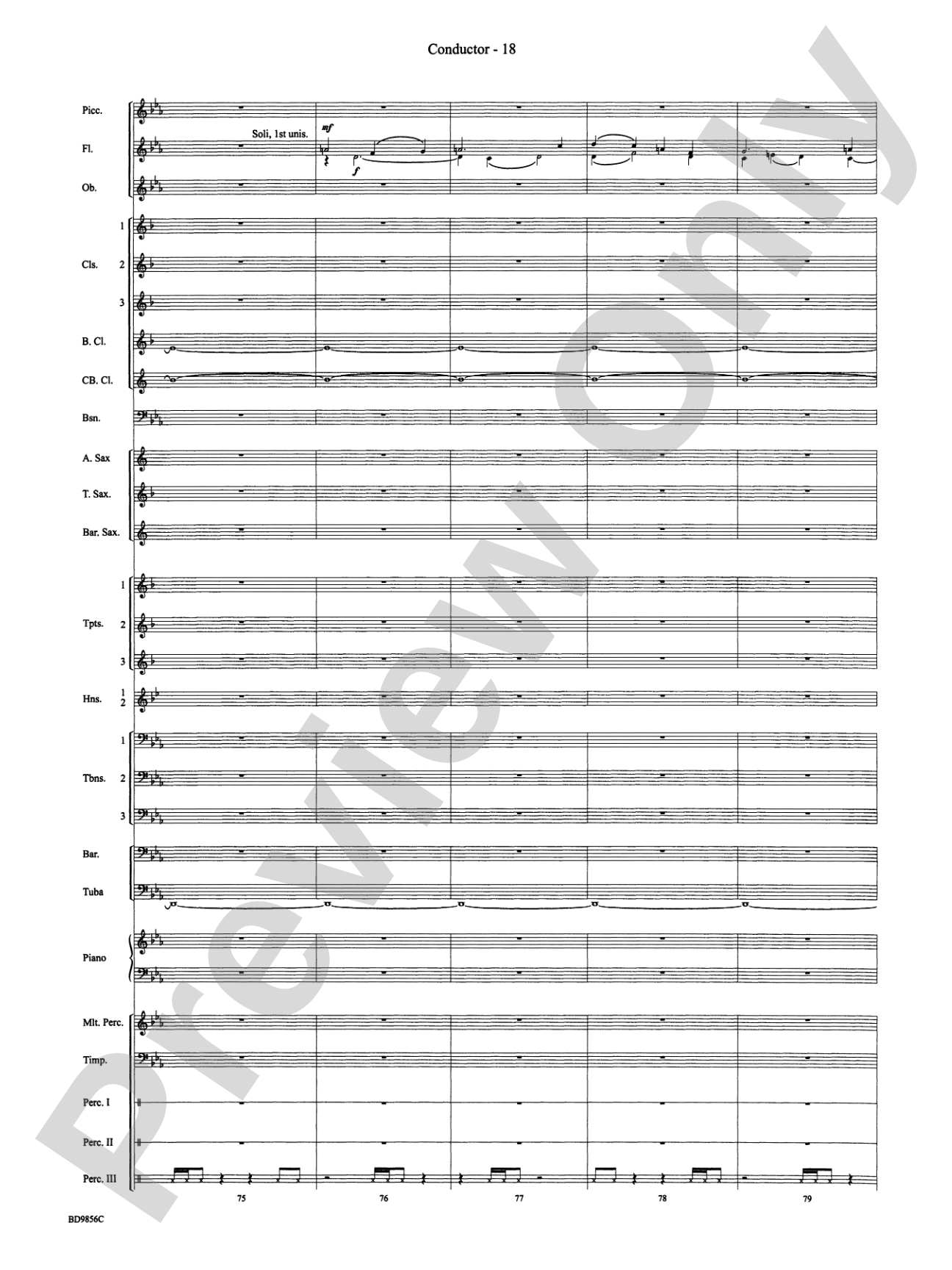 Songs of Earth, Water, Fire and Sky: Concert Band Conductor Score & Parts