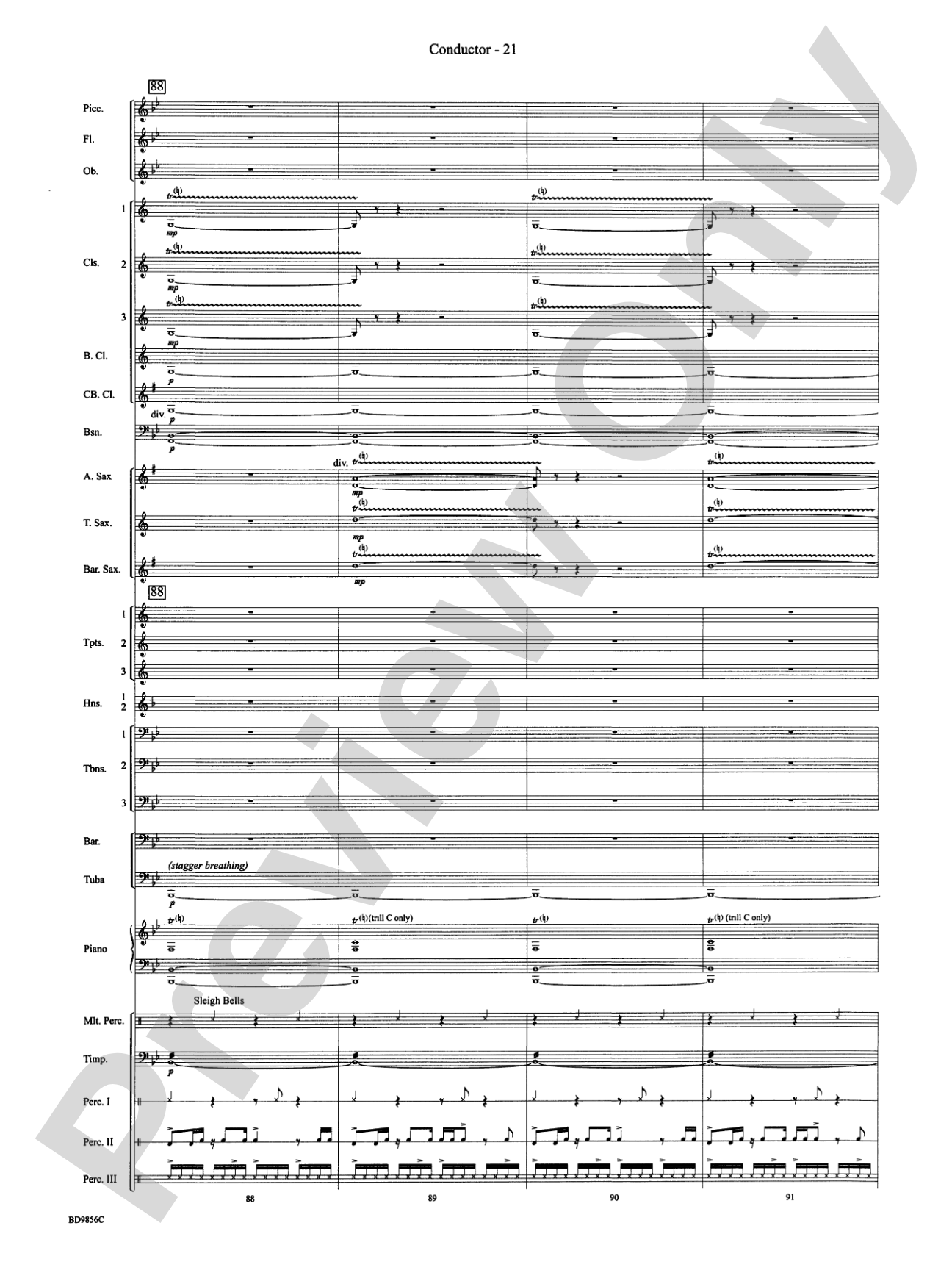 Songs of Earth, Water, Fire and Sky: Concert Band Conductor Score & Parts
