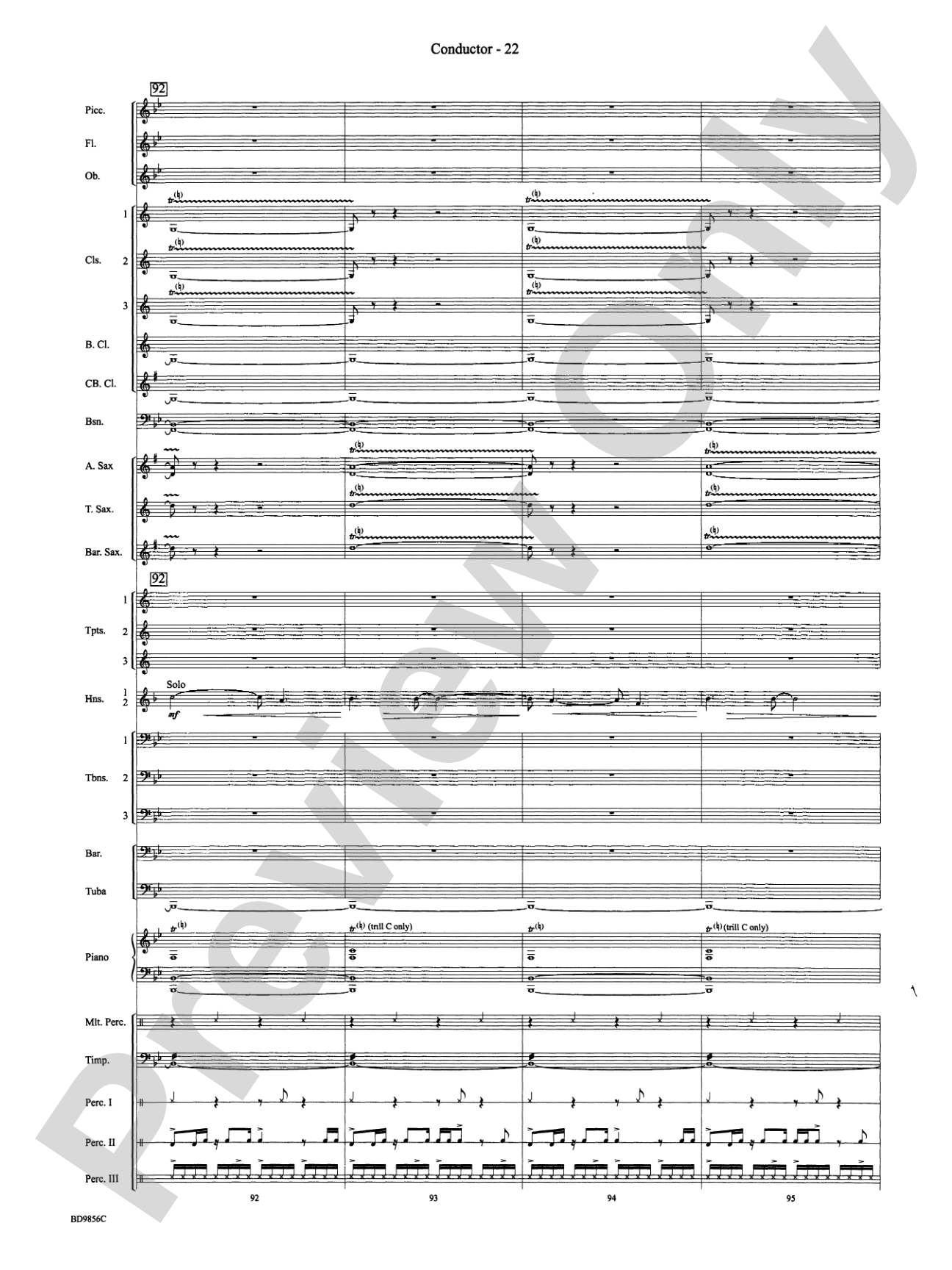 Songs of Earth, Water, Fire and Sky: Concert Band Conductor Score & Parts