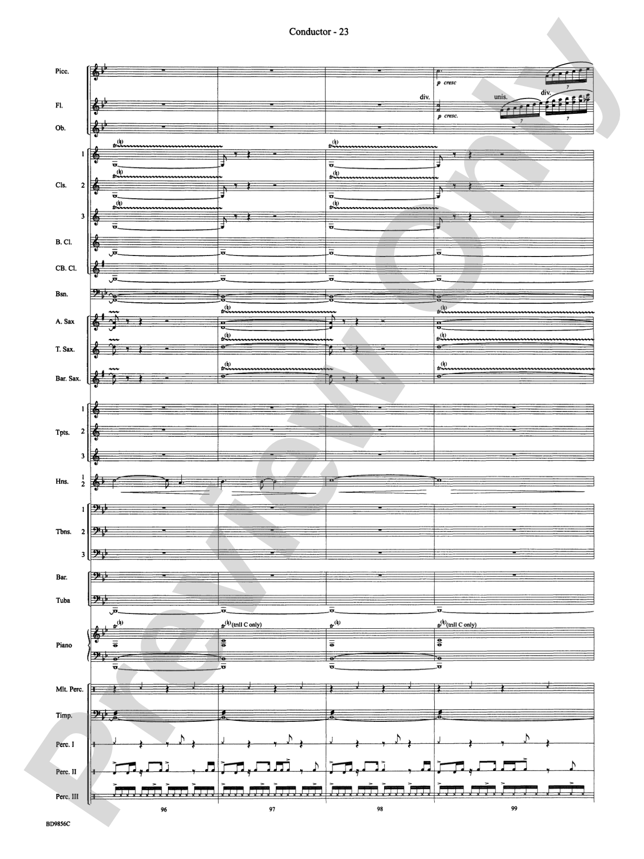 Songs of Earth, Water, Fire and Sky: Concert Band Conductor Score & Parts