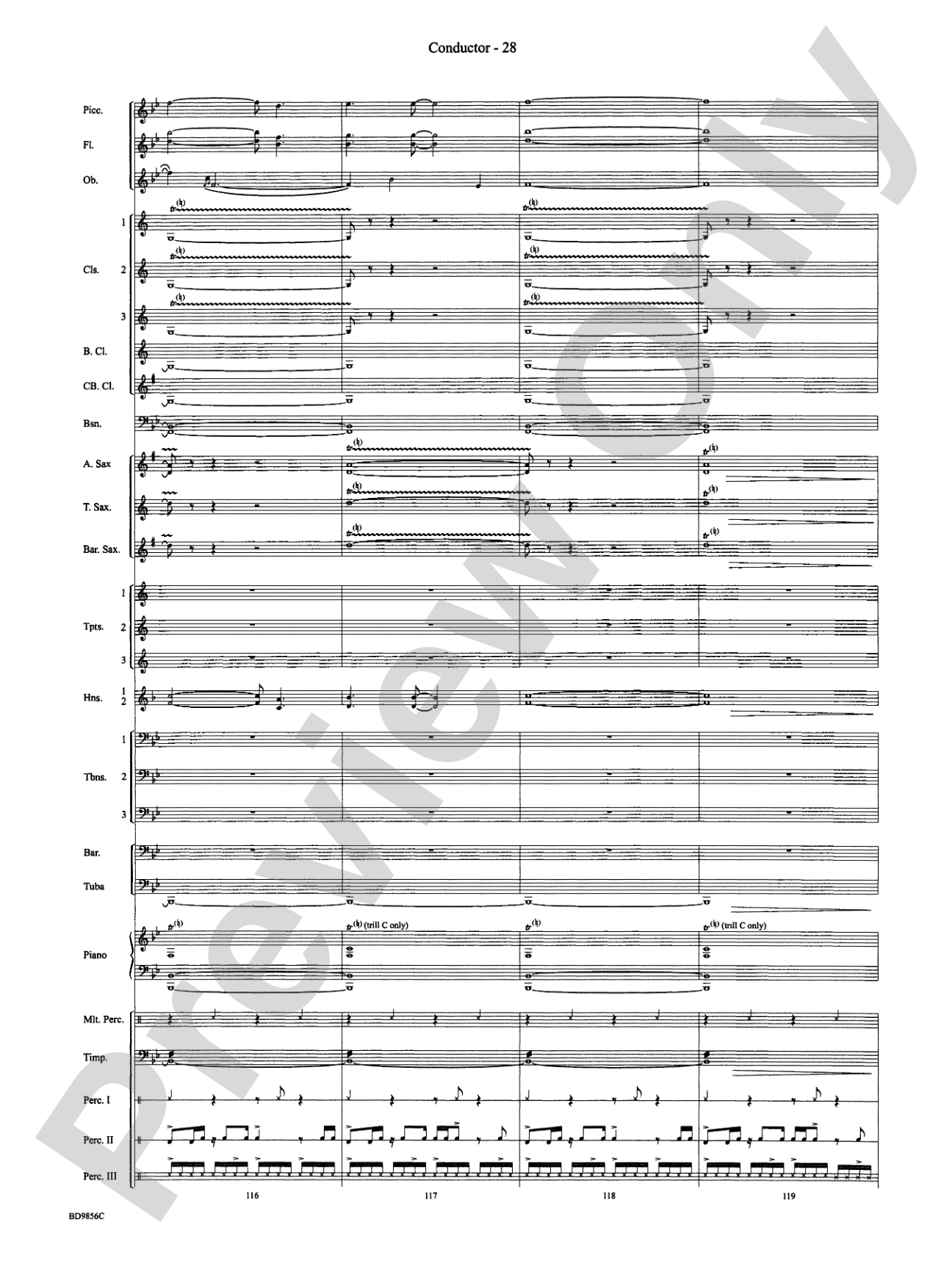 Songs of Earth, Water, Fire and Sky: Concert Band Conductor Score & Parts