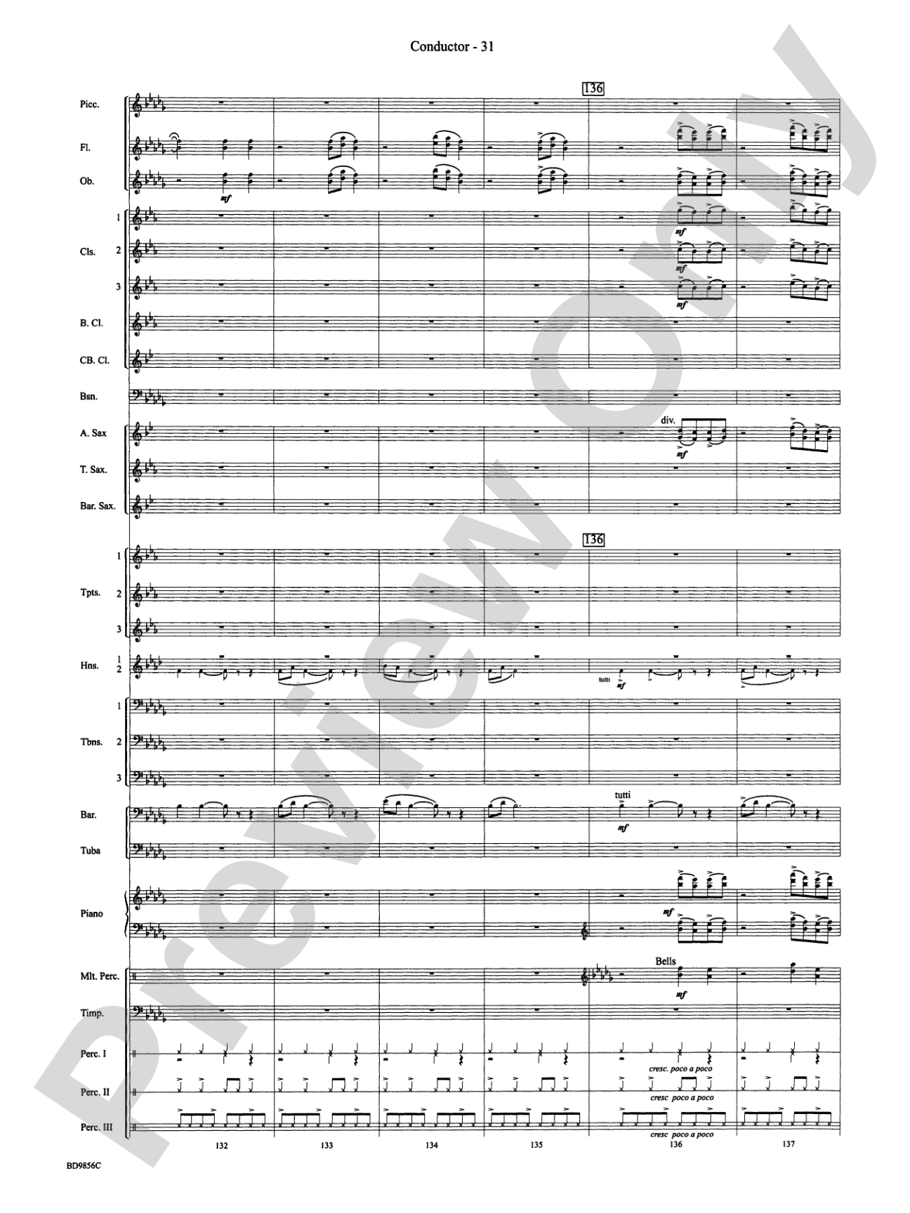 Songs of Earth, Water, Fire and Sky: Concert Band Conductor Score & Parts