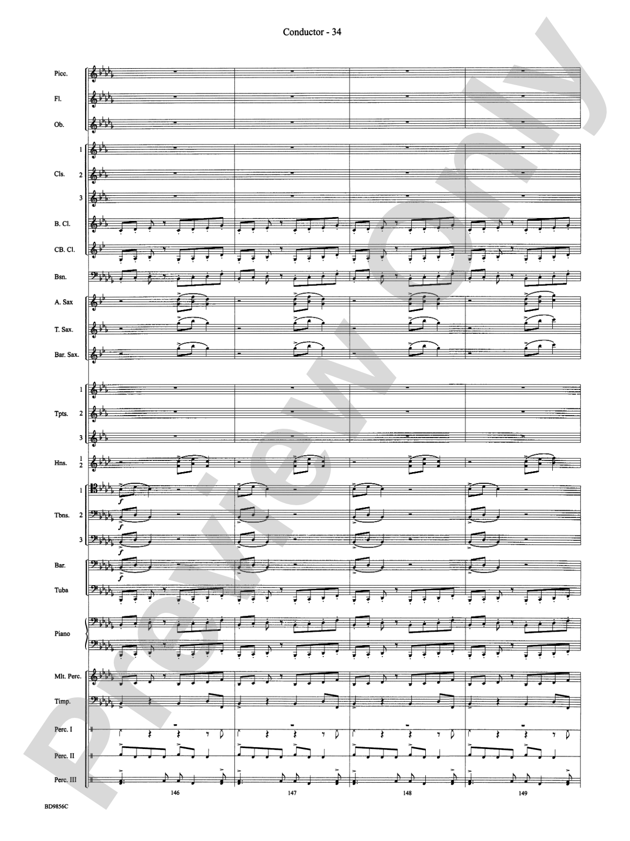 Songs of Earth, Water, Fire and Sky: Concert Band Conductor Score & Parts