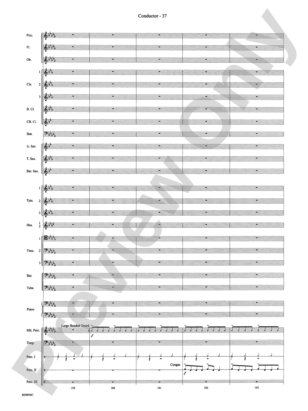 Songs of Earth, Water, Fire and Sky: Concert Band Conductor Score & Parts