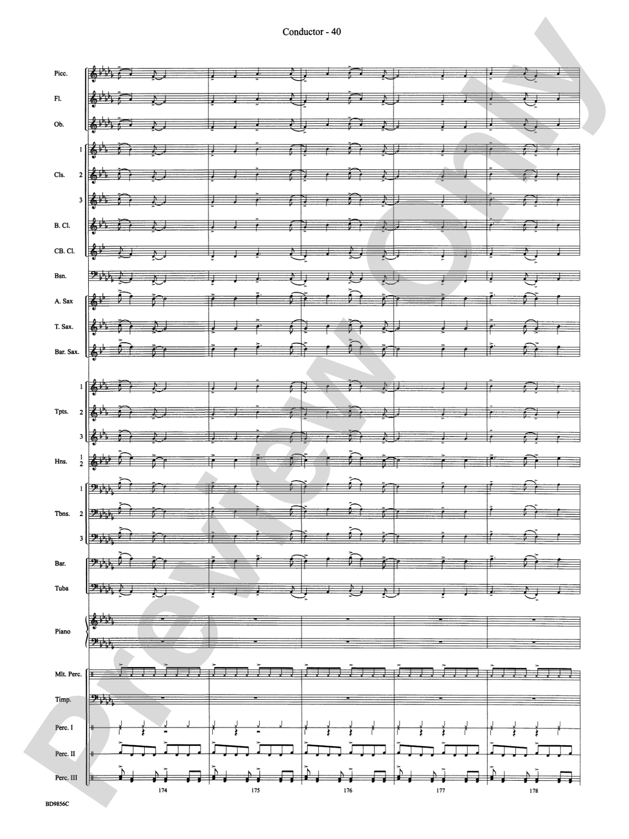 Songs of Earth, Water, Fire and Sky: Concert Band Conductor Score & Parts