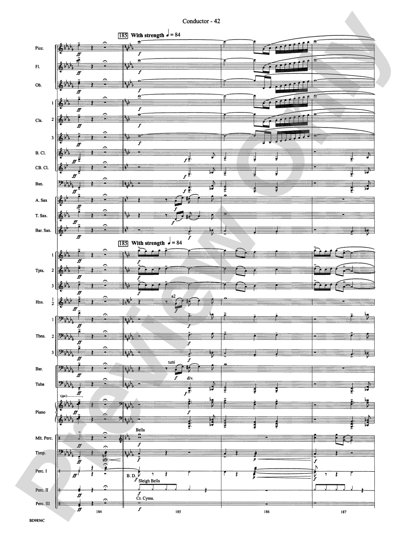 Songs of Earth, Water, Fire and Sky: Concert Band Conductor Score & Parts