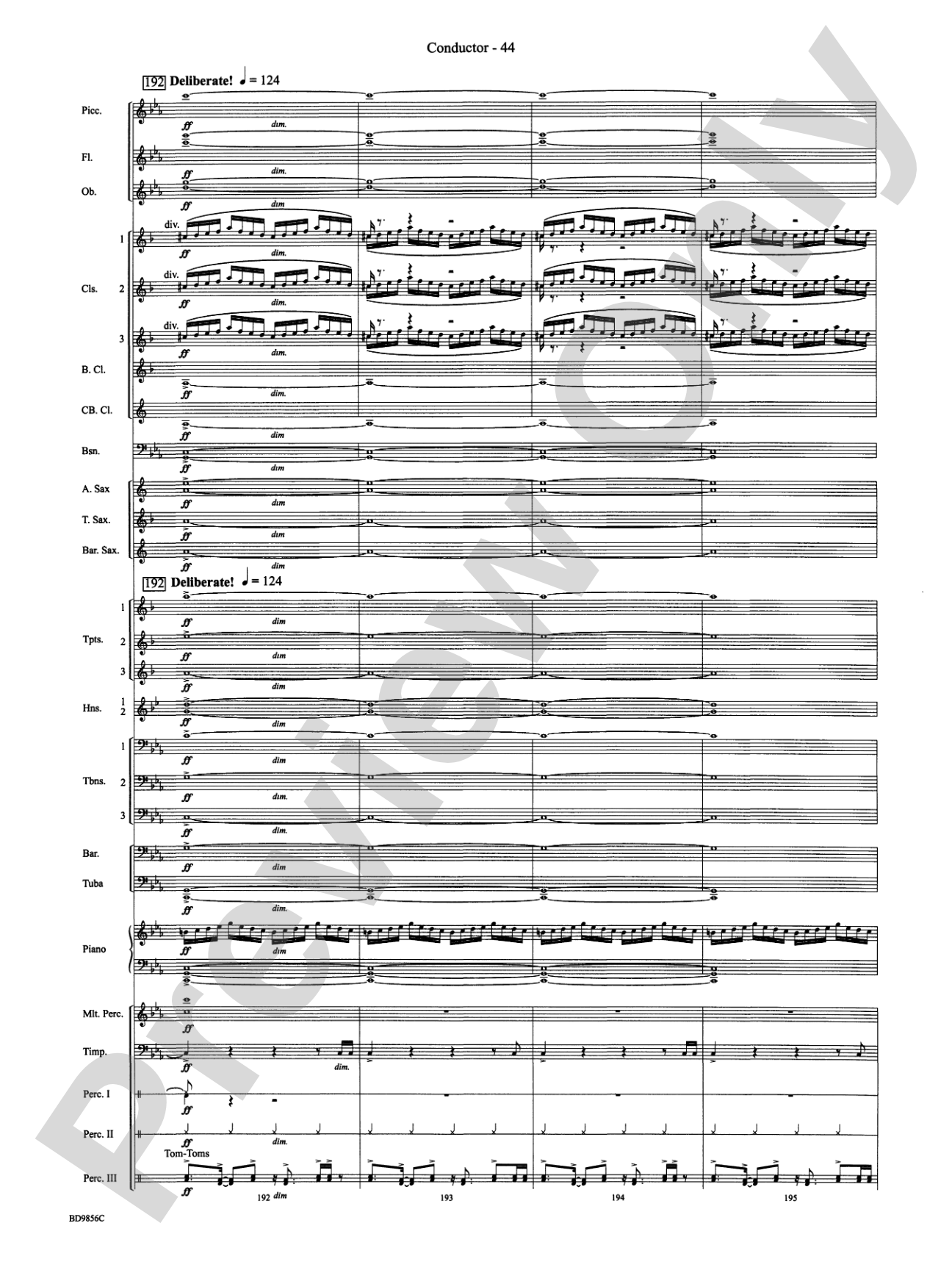 Songs of Earth, Water, Fire and Sky: Concert Band Conductor Score & Parts