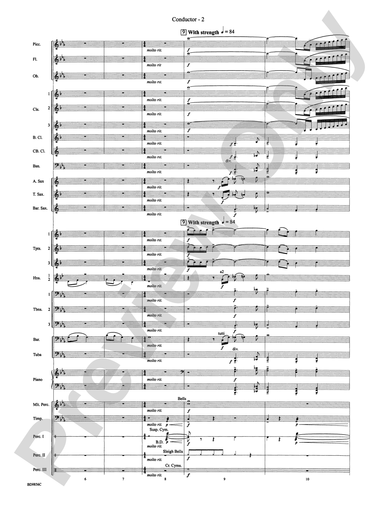 Songs of Earth, Water, Fire and Sky: Concert Band Conductor Score & Parts