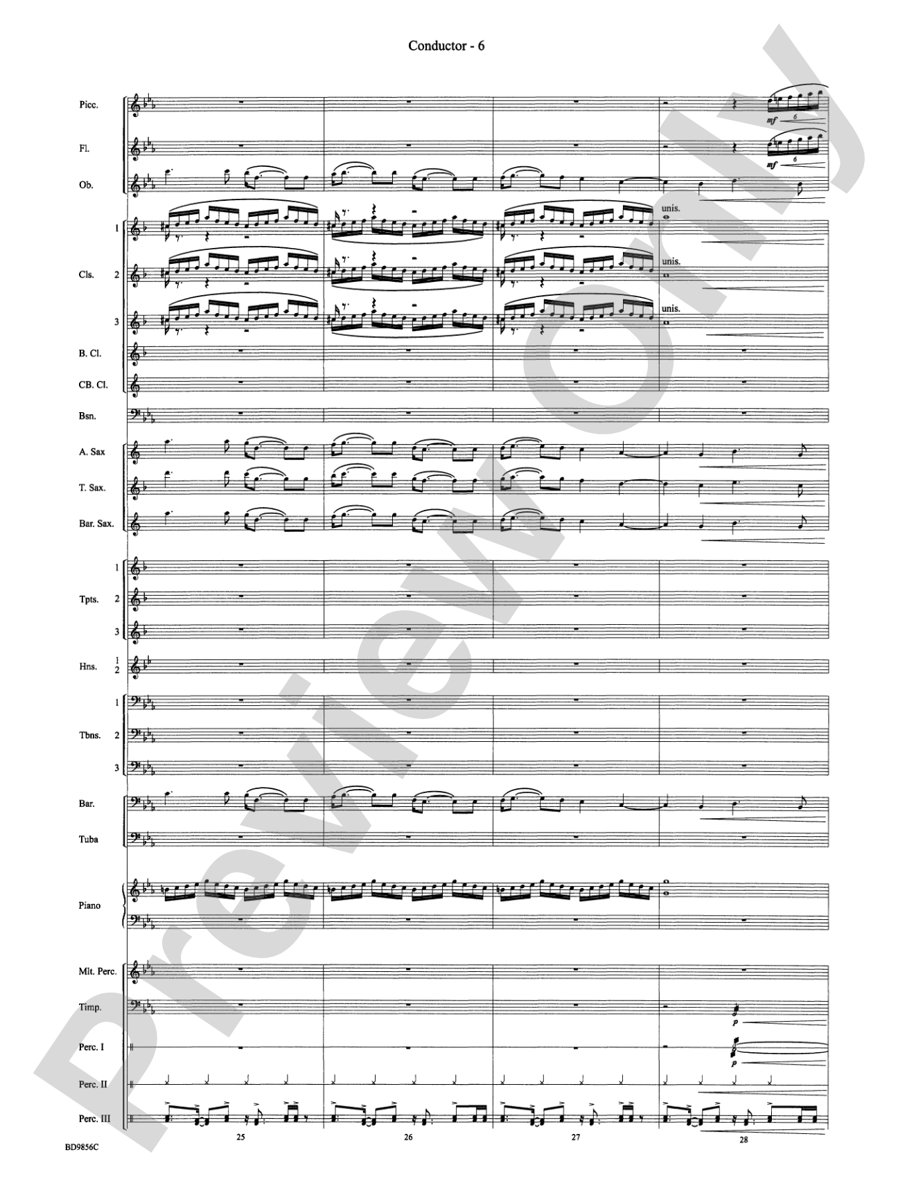 Songs of Earth, Water, Fire and Sky: Concert Band Conductor Score & Parts