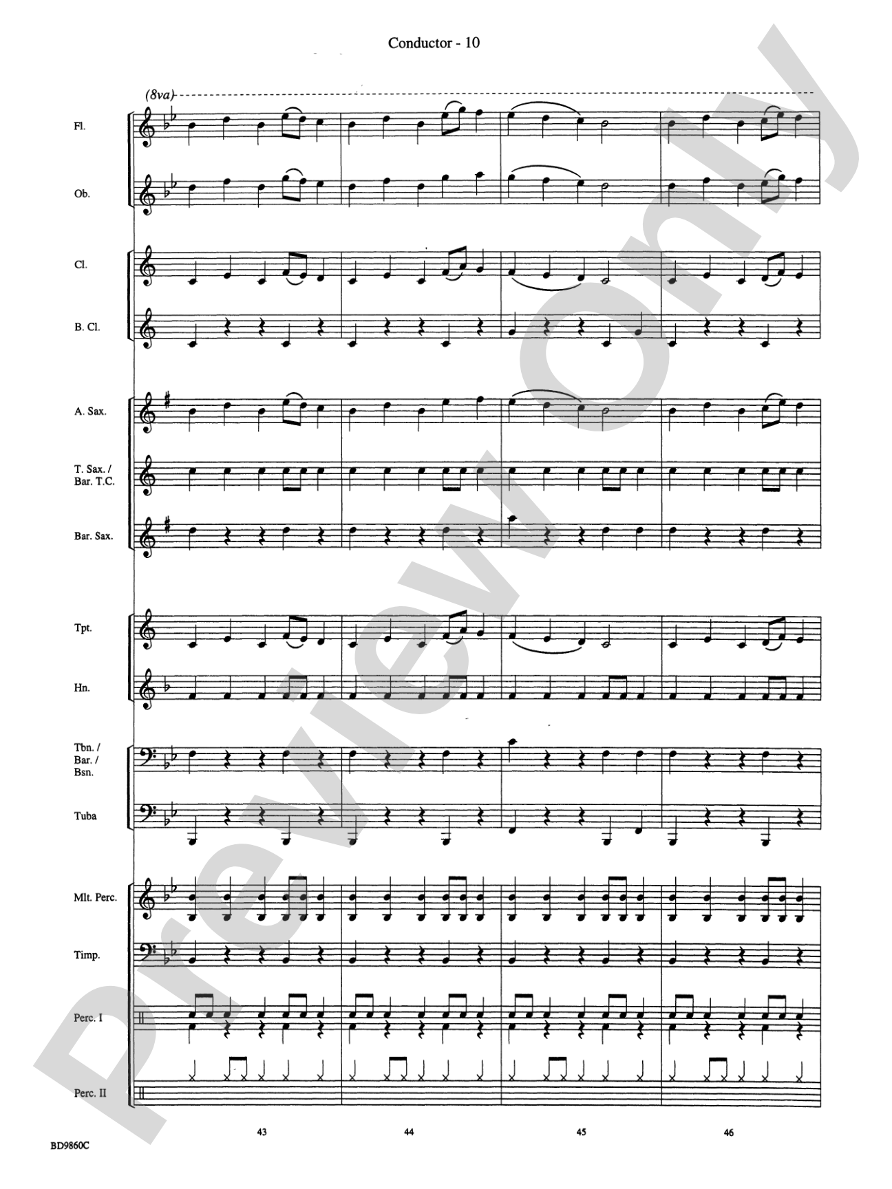 Quintilian: Concert Band Conductor Score & Parts