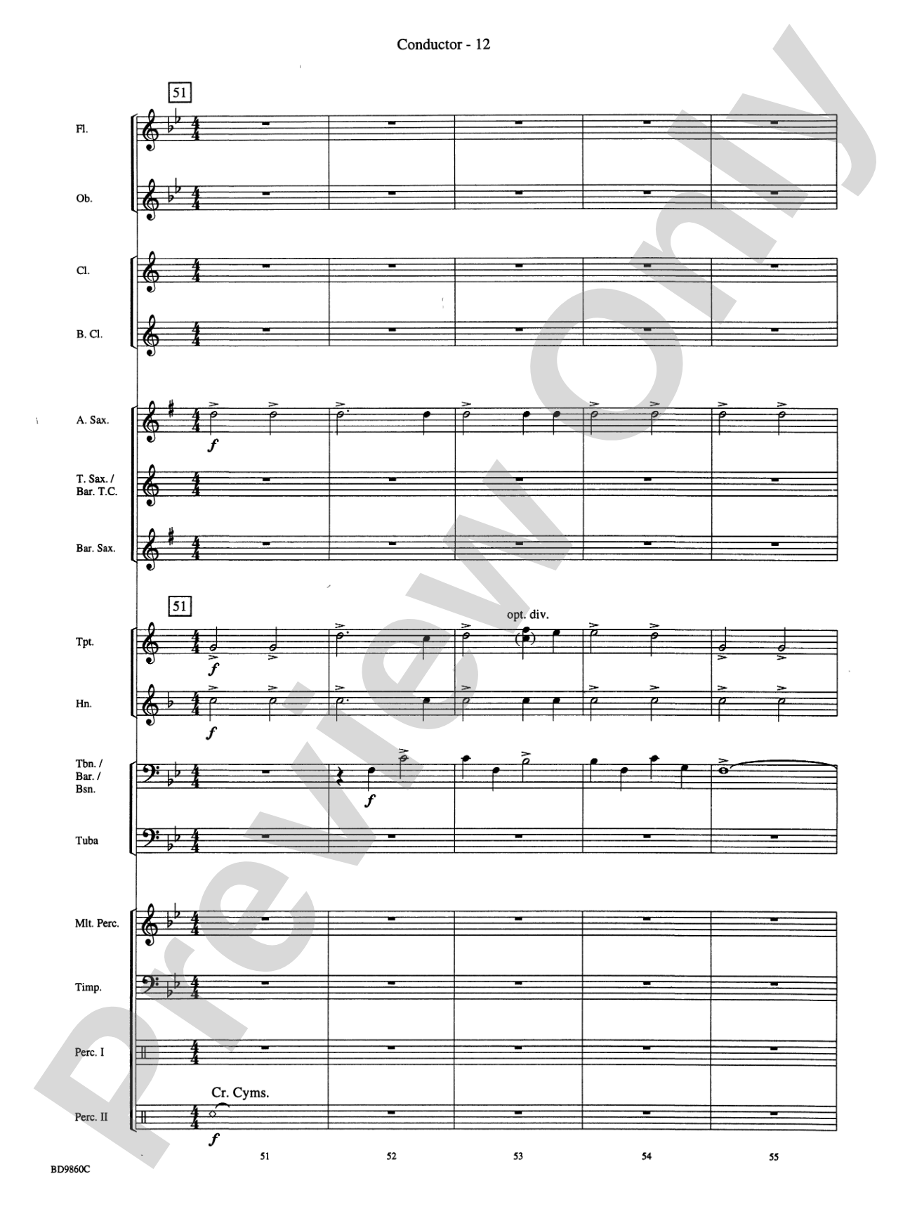 Quintilian: Concert Band Conductor Score & Parts