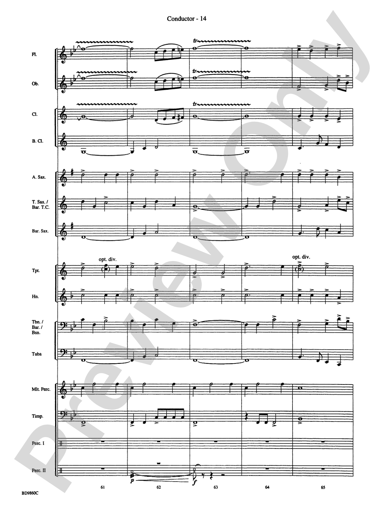 Quintilian: Concert Band Conductor Score & Parts