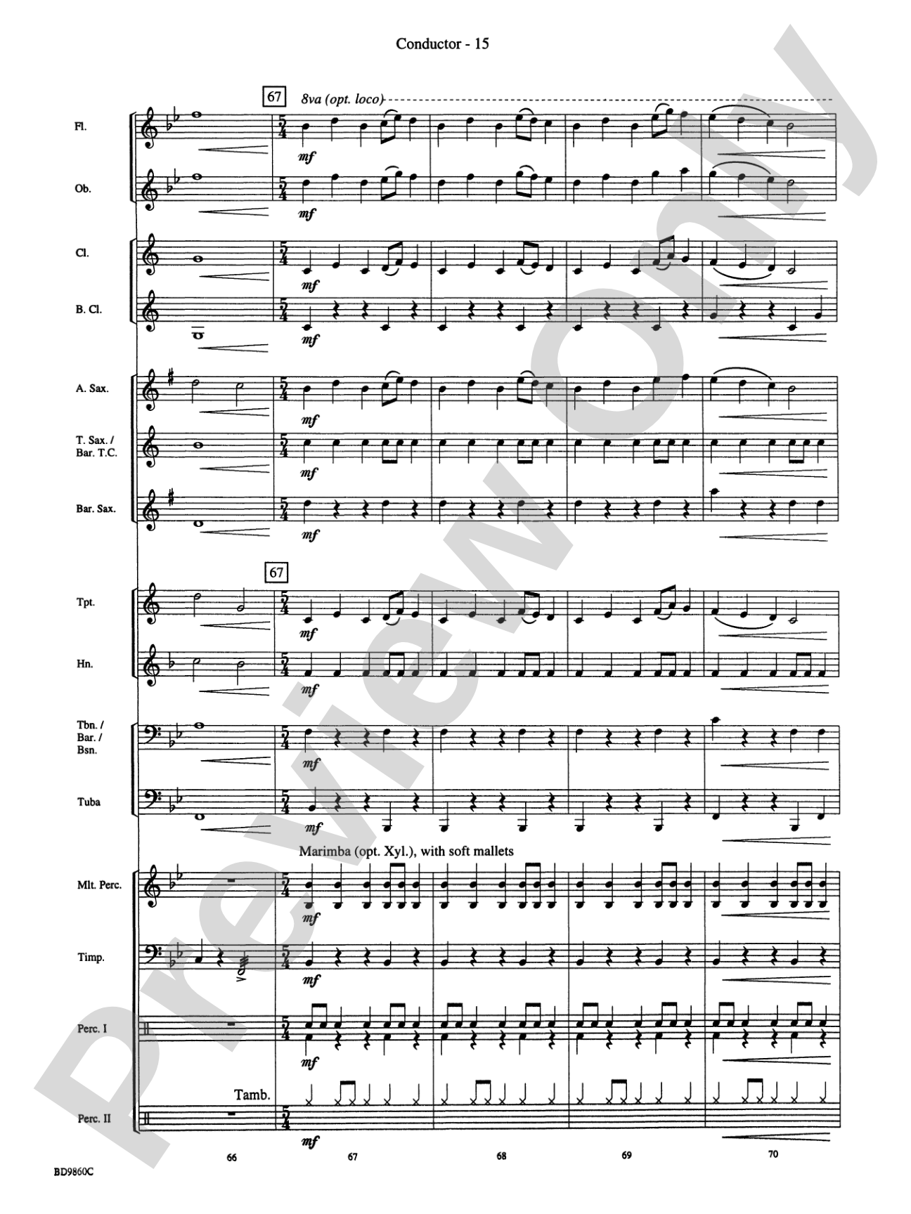 Quintilian: Concert Band Conductor Score & Parts