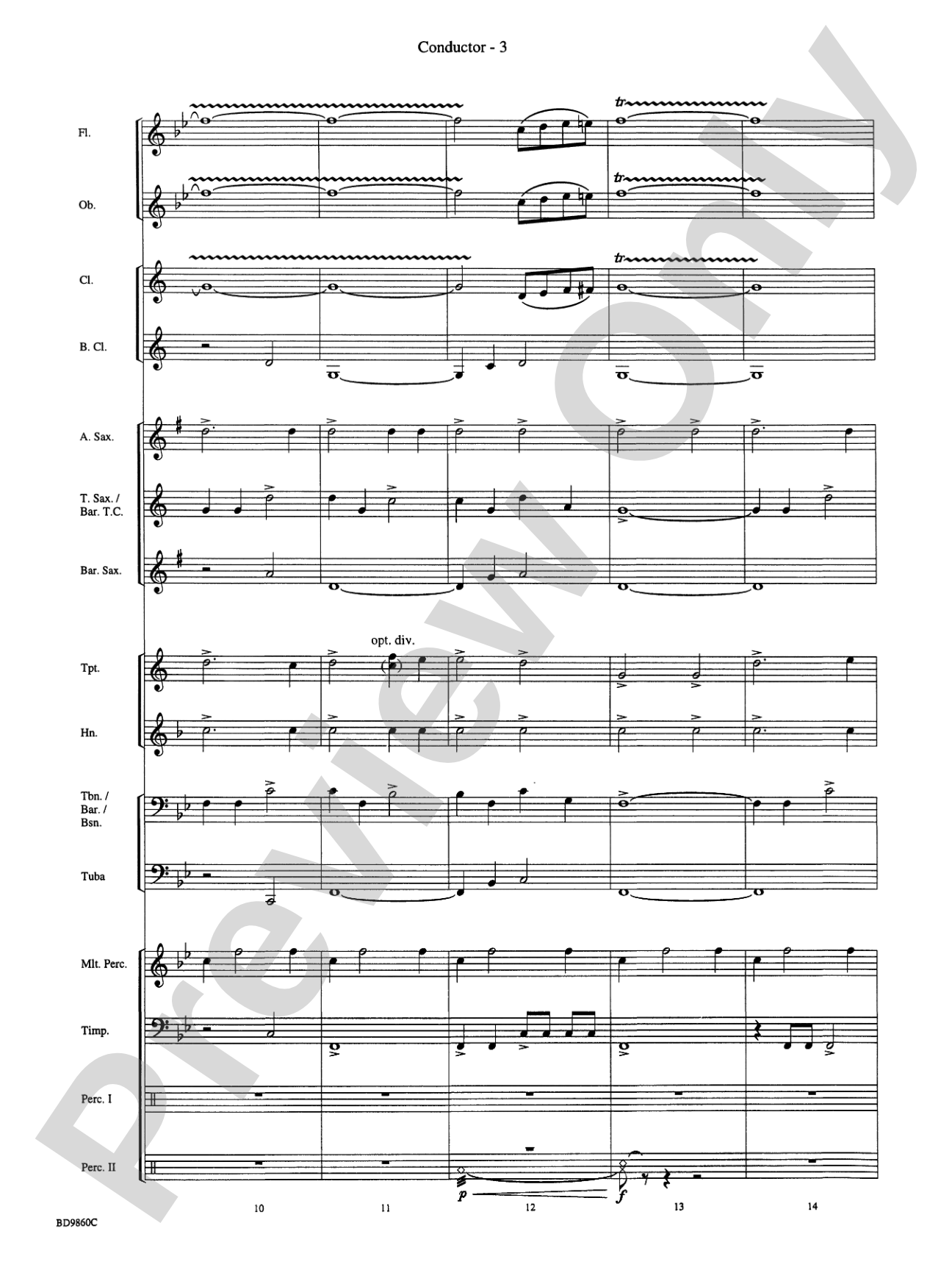 Quintilian: Concert Band Conductor Score & Parts