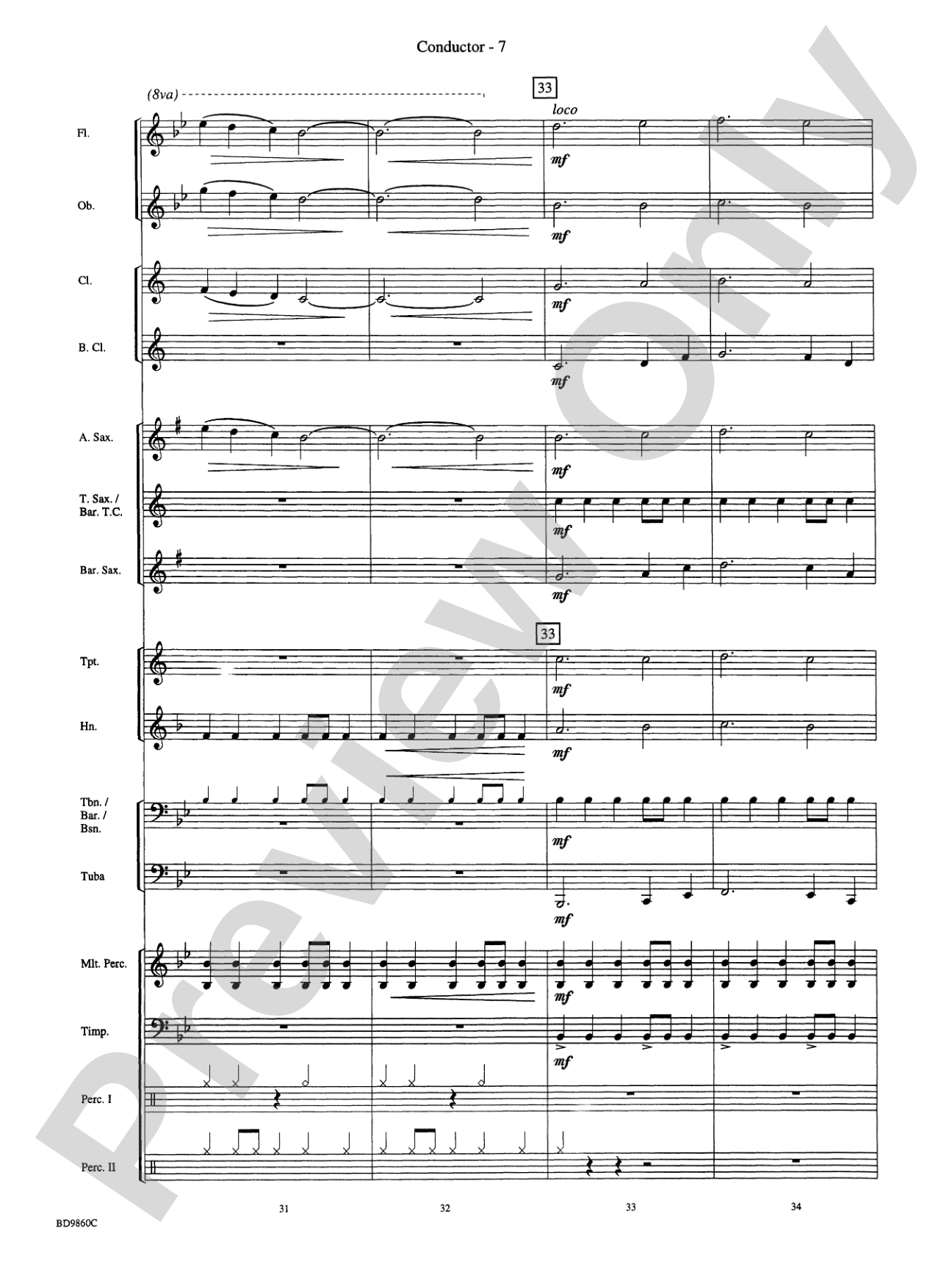Quintilian: Concert Band Conductor Score & Parts