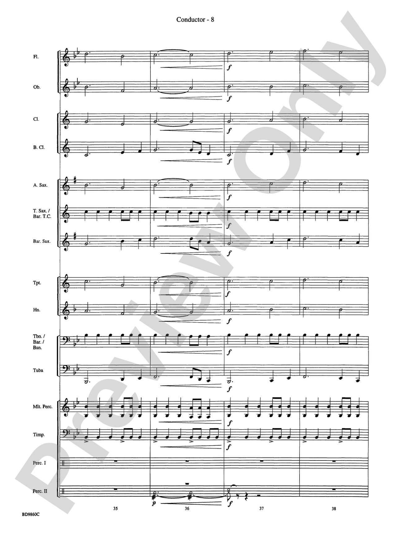 Quintilian: Concert Band Conductor Score & Parts