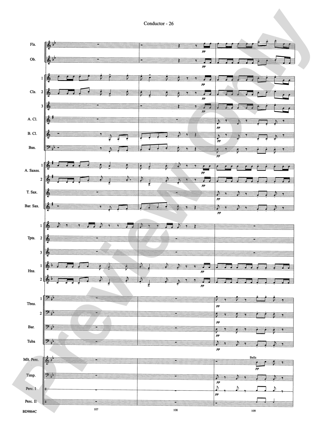Morning Madness (a novelty featuring the Percussion Section): Concert Band Conductor Score & Parts