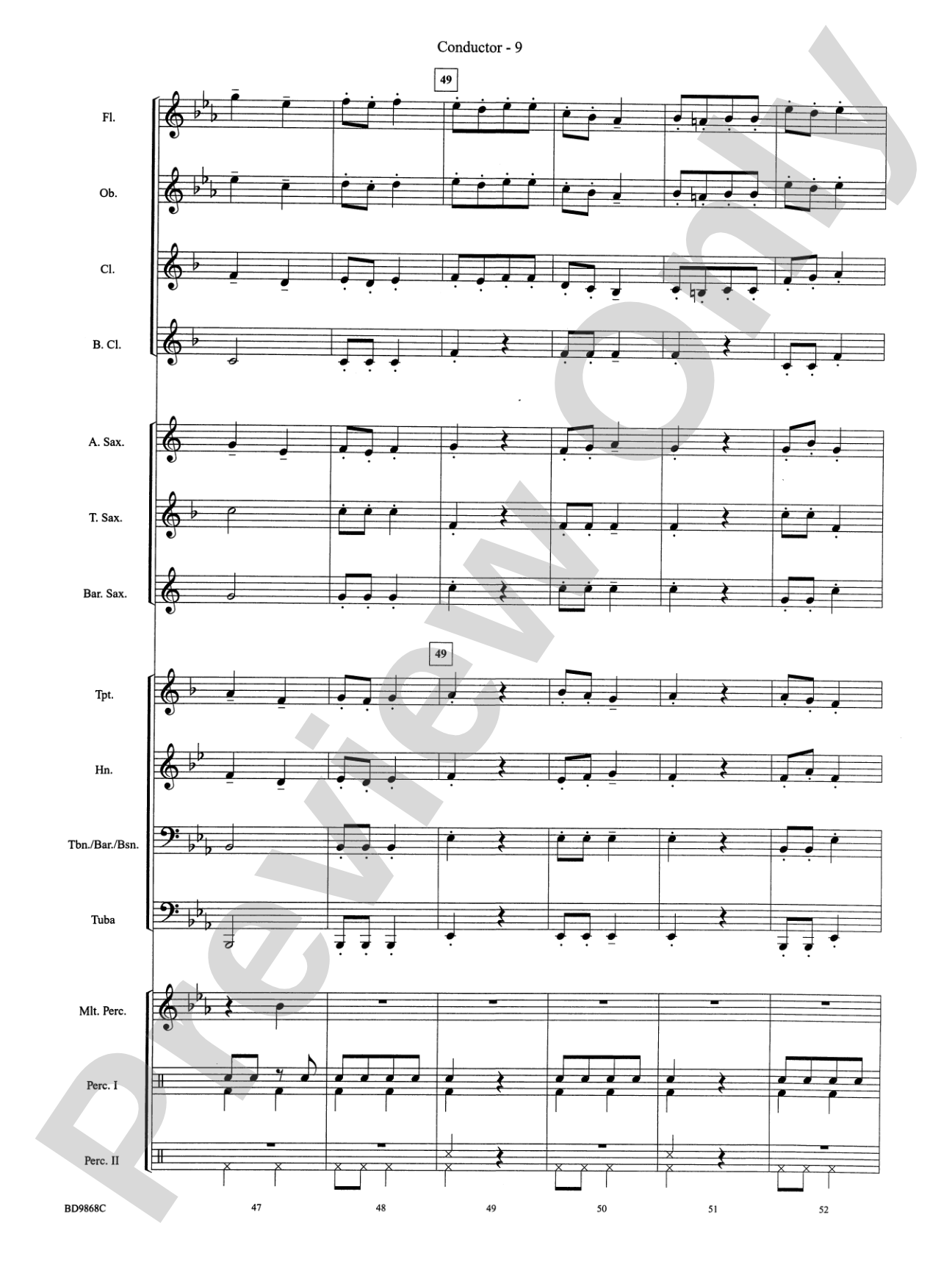 Trepak from The Nutcracker: Concert Band Conductor Score & Parts