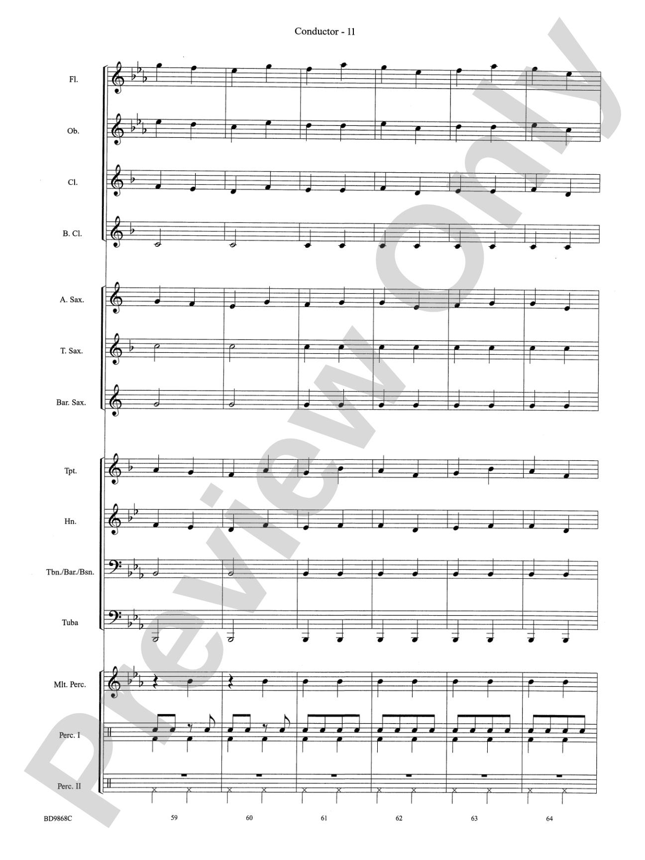 Trepak from The Nutcracker: Concert Band Conductor Score & Parts