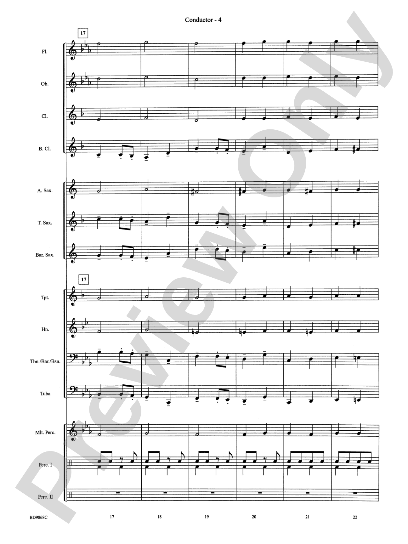 Trepak from The Nutcracker: Concert Band Conductor Score & Parts