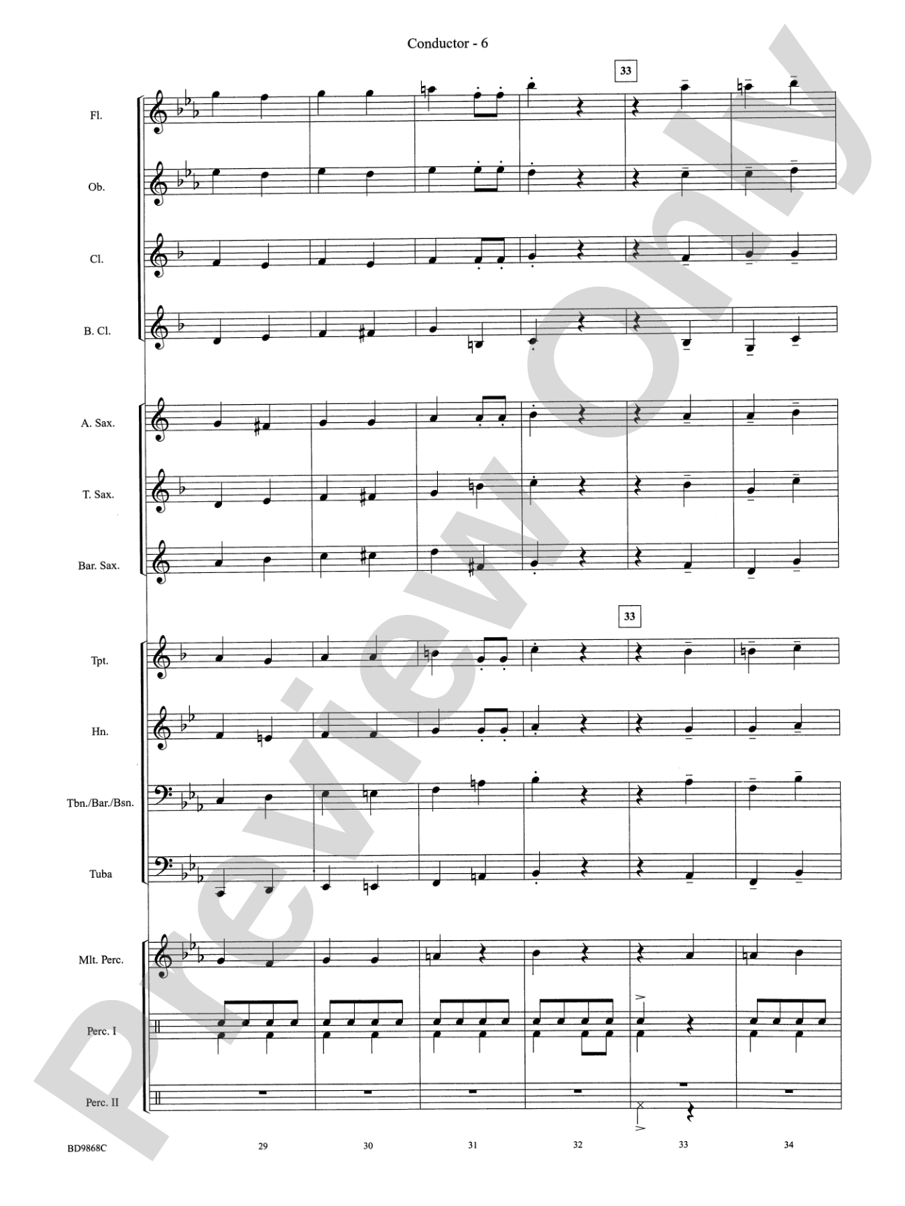 Trepak from The Nutcracker: Concert Band Conductor Score & Parts