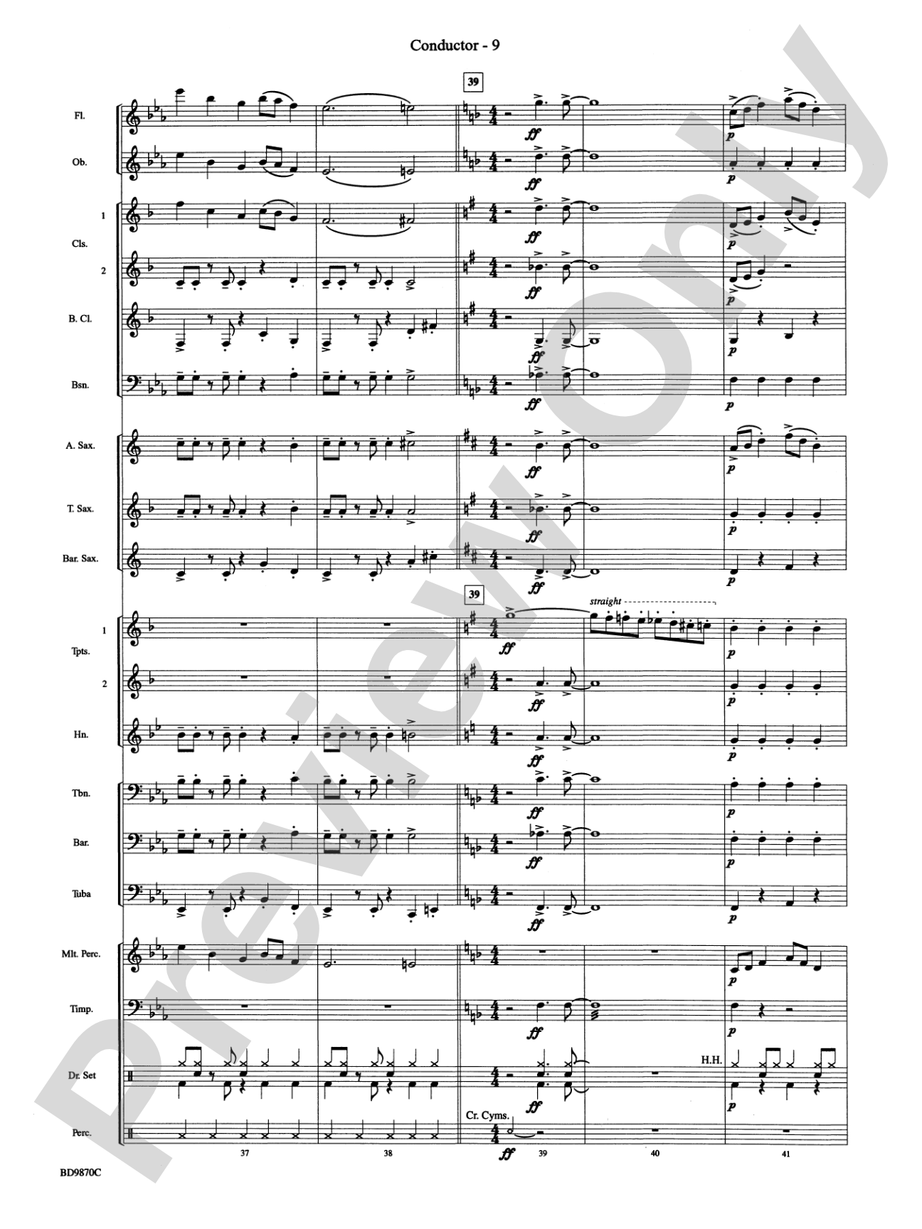 Christmas a la Big Band: Concert Band Conductor Score & Parts