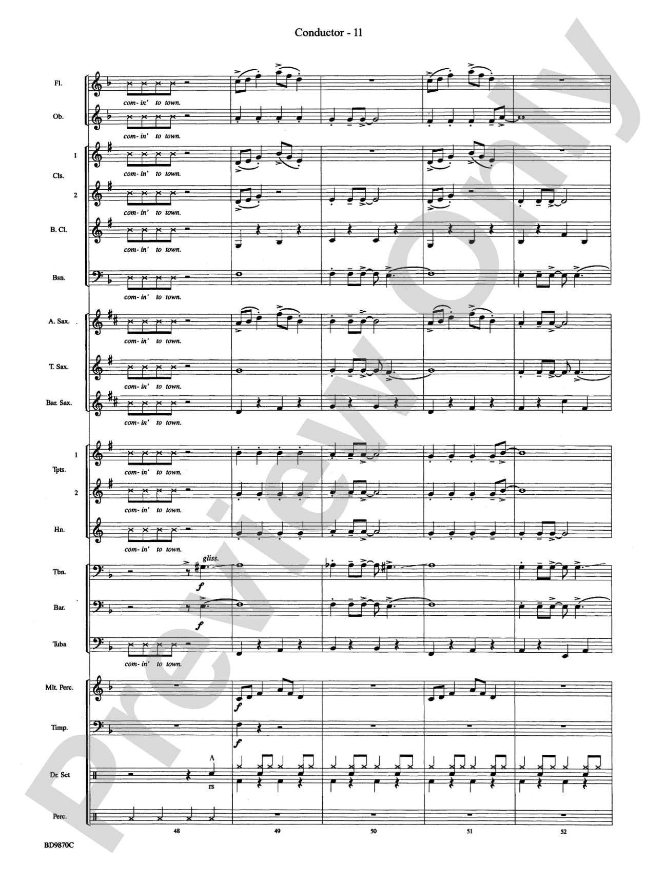 Christmas a la Big Band: Concert Band Conductor Score & Parts