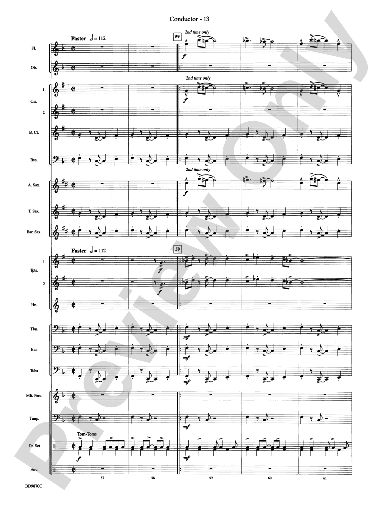 Christmas a la Big Band: Concert Band Conductor Score & Parts