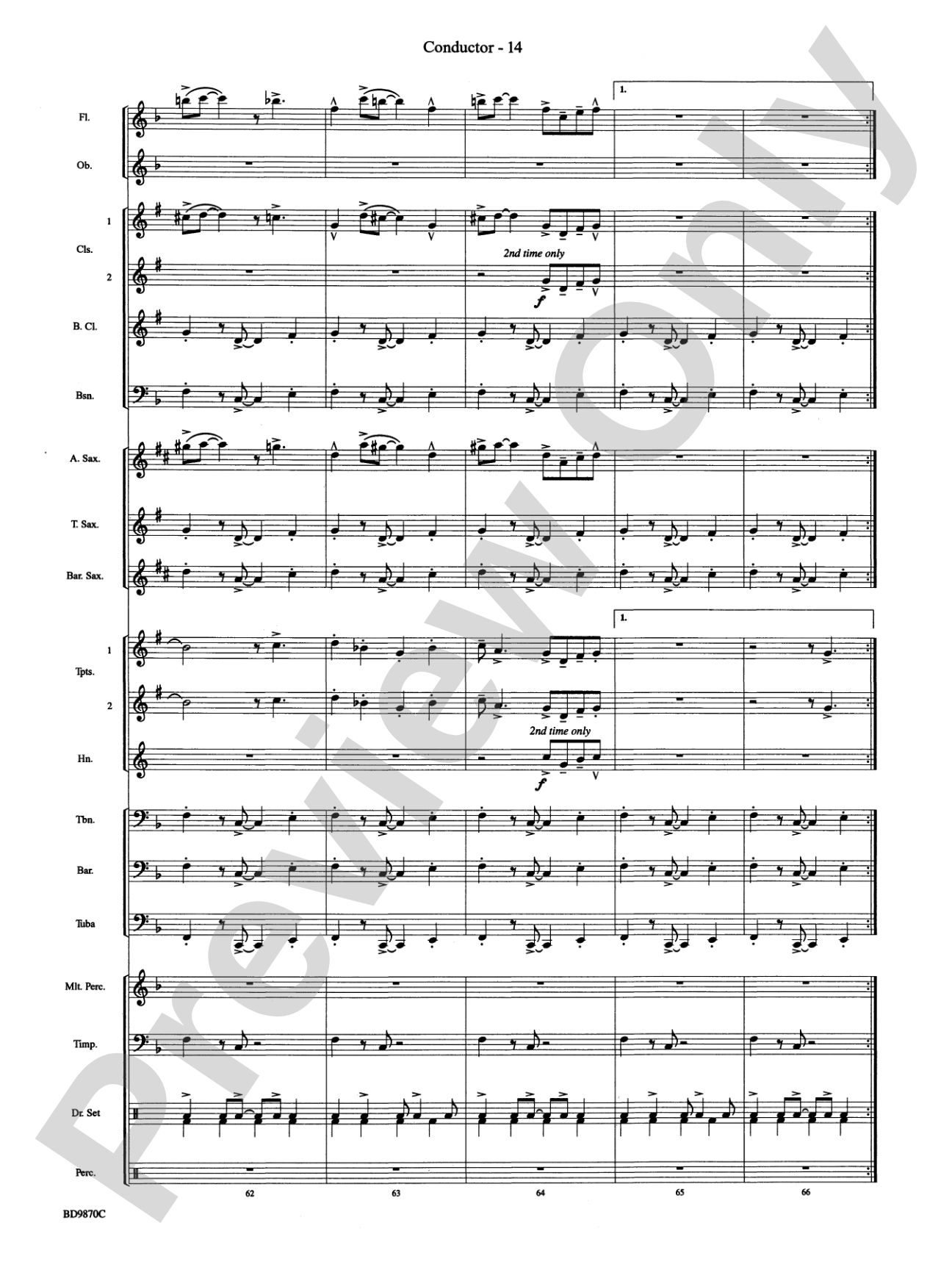 Christmas a la Big Band: Concert Band Conductor Score & Parts
