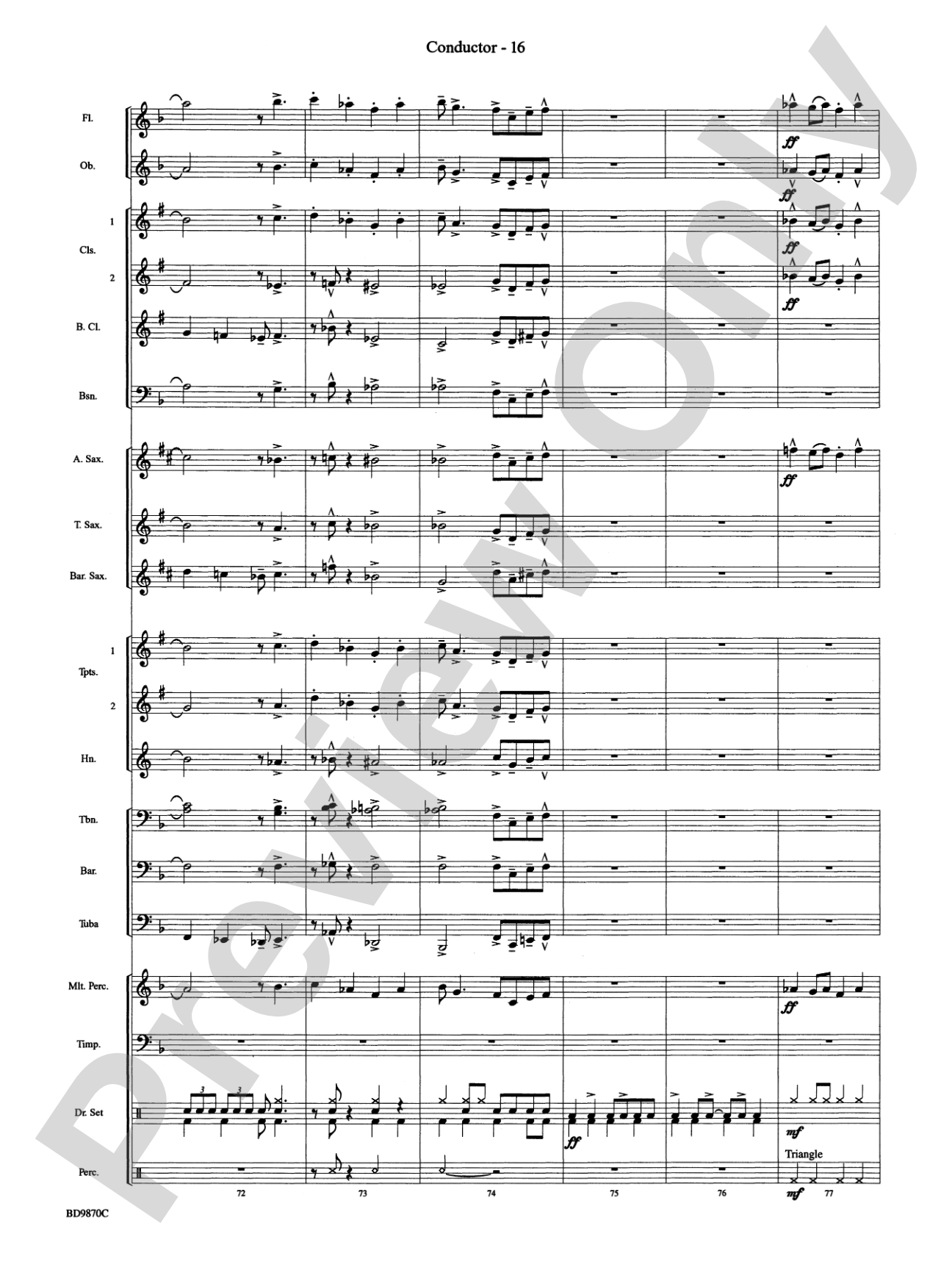Christmas a la Big Band: Concert Band Conductor Score & Parts
