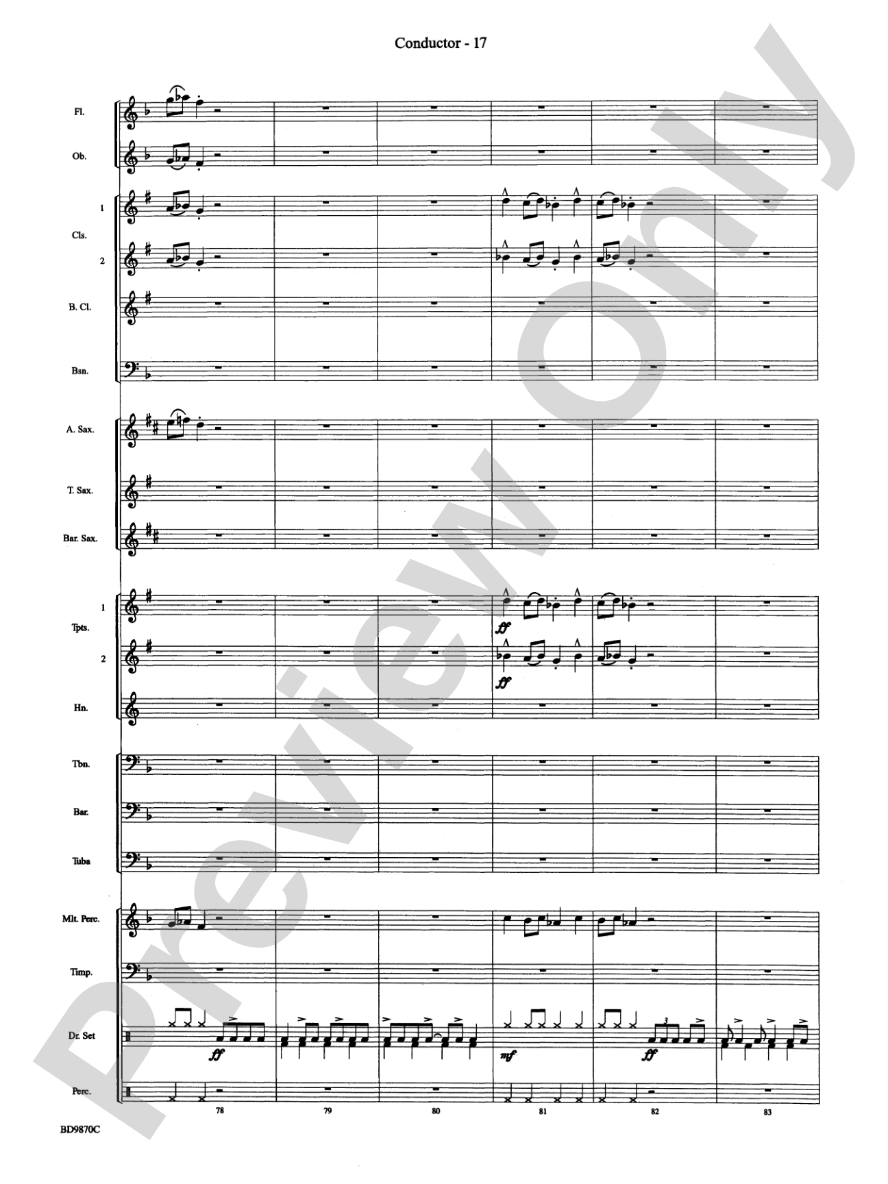 Christmas a la Big Band: Concert Band Conductor Score & Parts