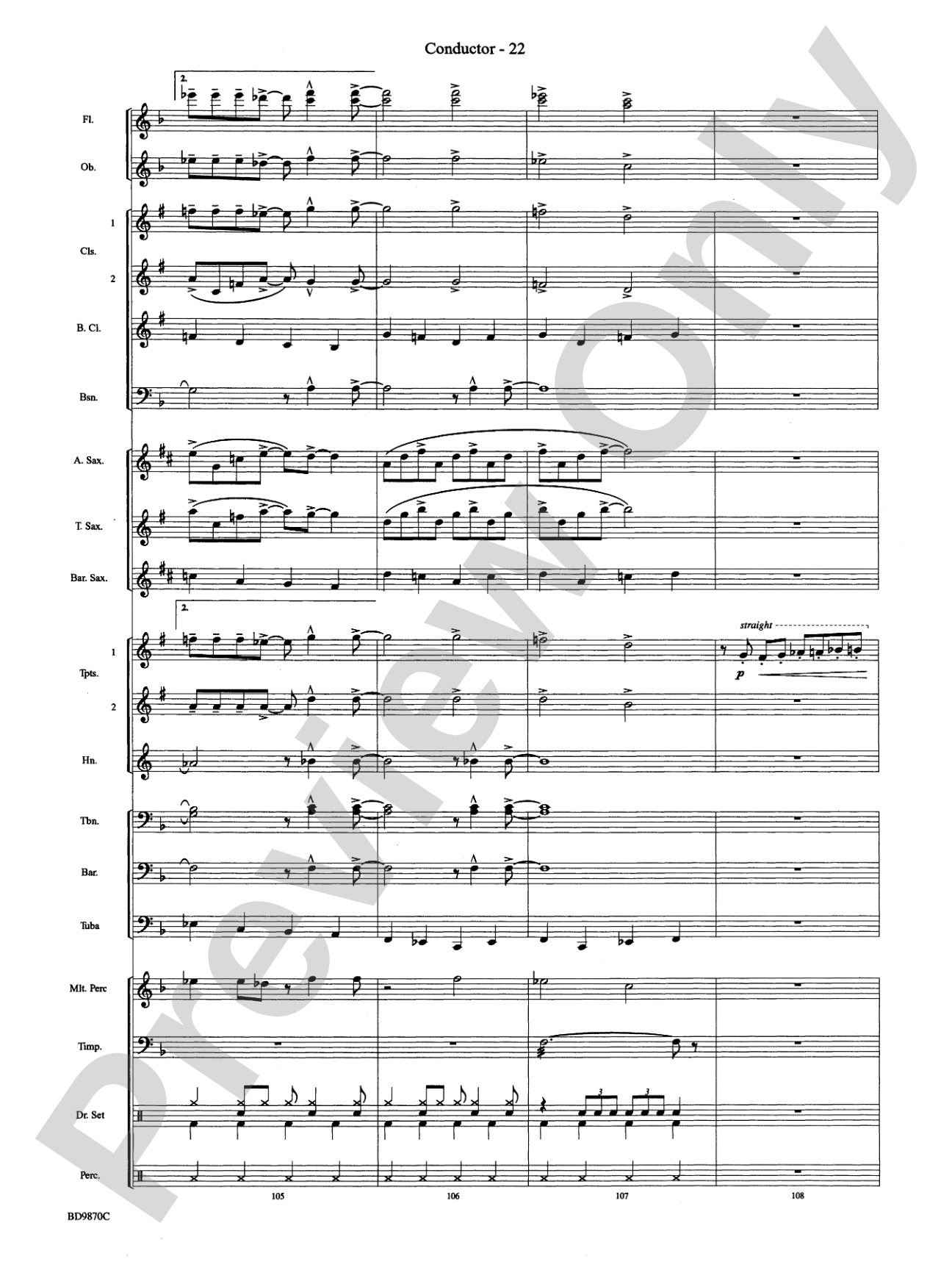 Christmas a la Big Band: Concert Band Conductor Score & Parts