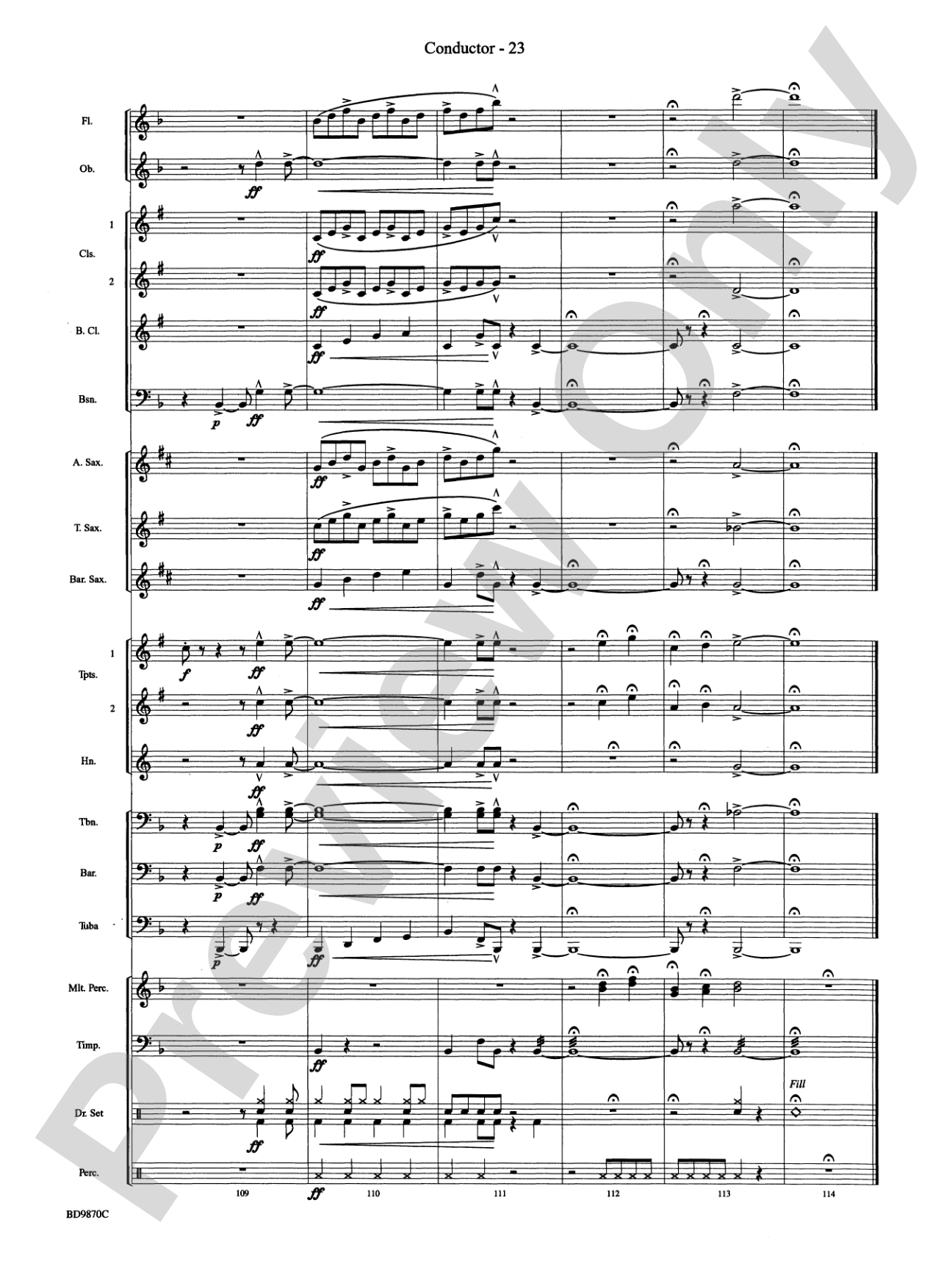 Christmas a la Big Band: Concert Band Conductor Score & Parts