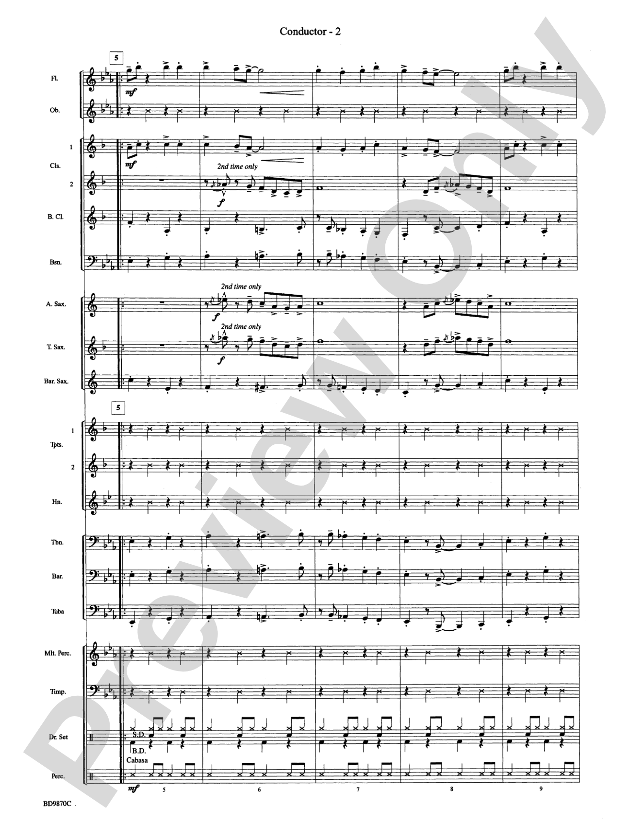 Christmas a la Big Band: Concert Band Conductor Score & Parts