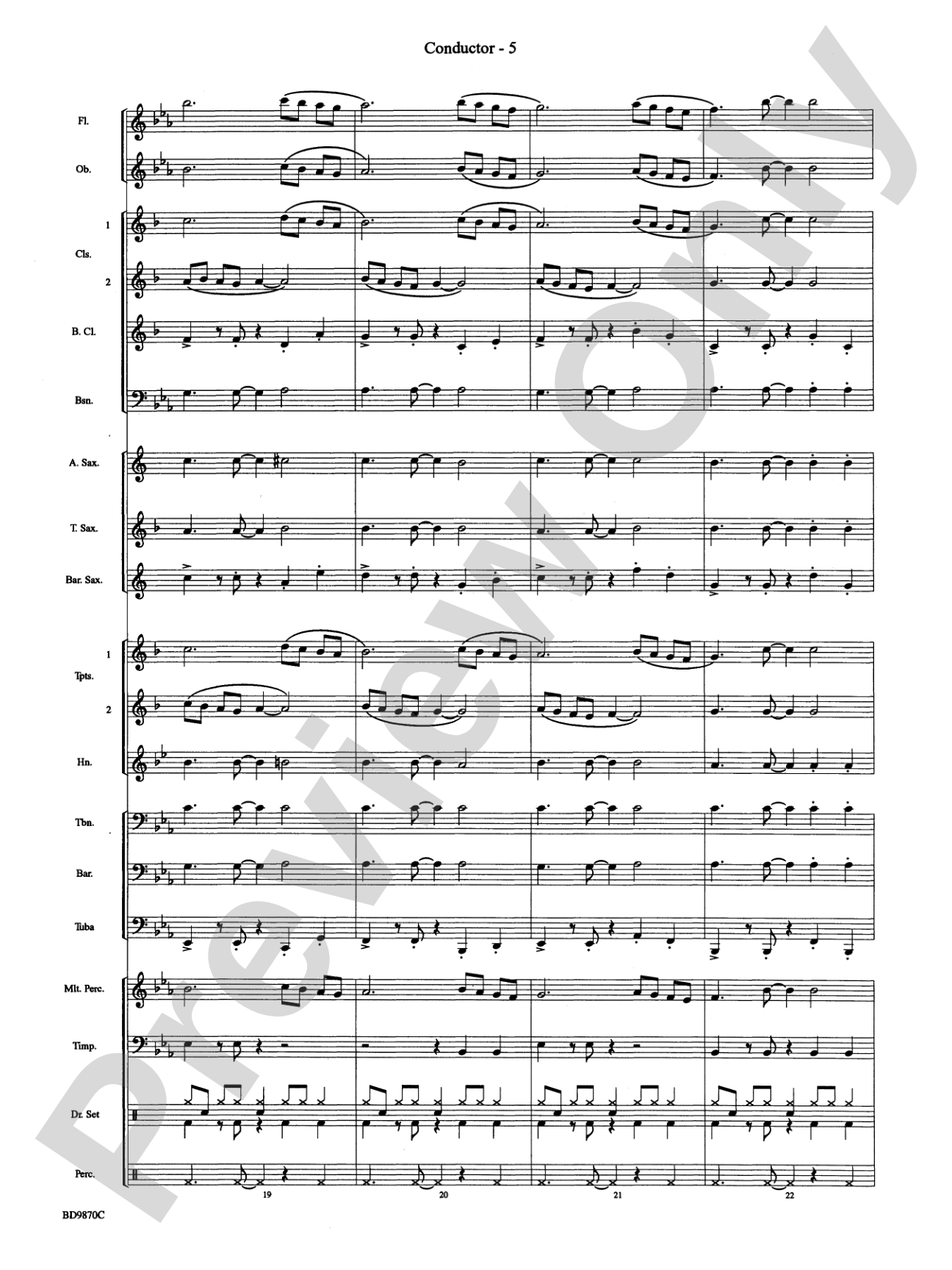 Christmas a la Big Band: Concert Band Conductor Score & Parts