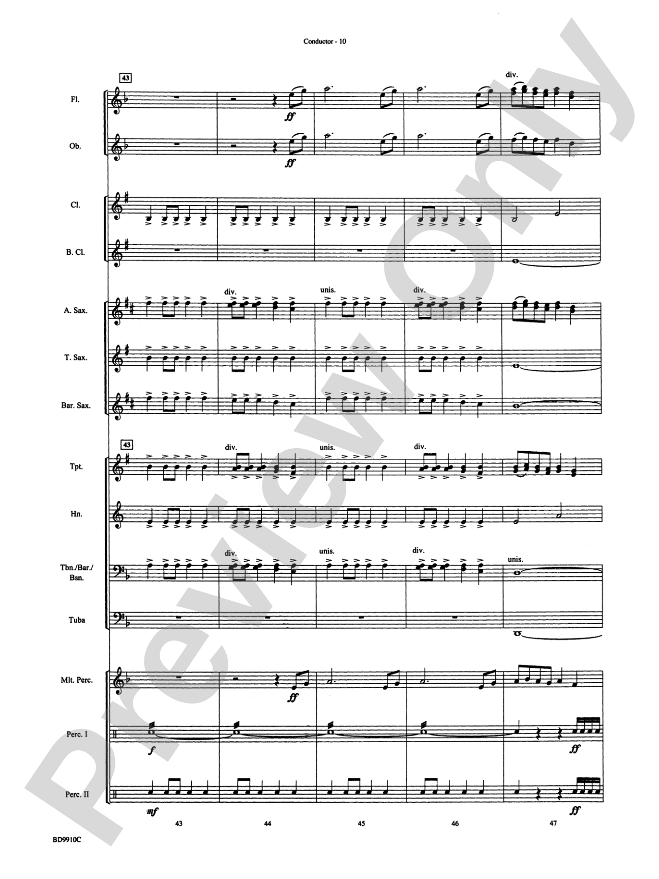 Voodoo Dance: Concert Band Conductor Score & Parts