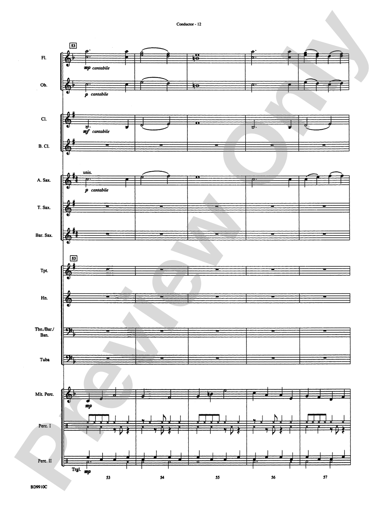 Voodoo Dance: Concert Band Conductor Score & Parts