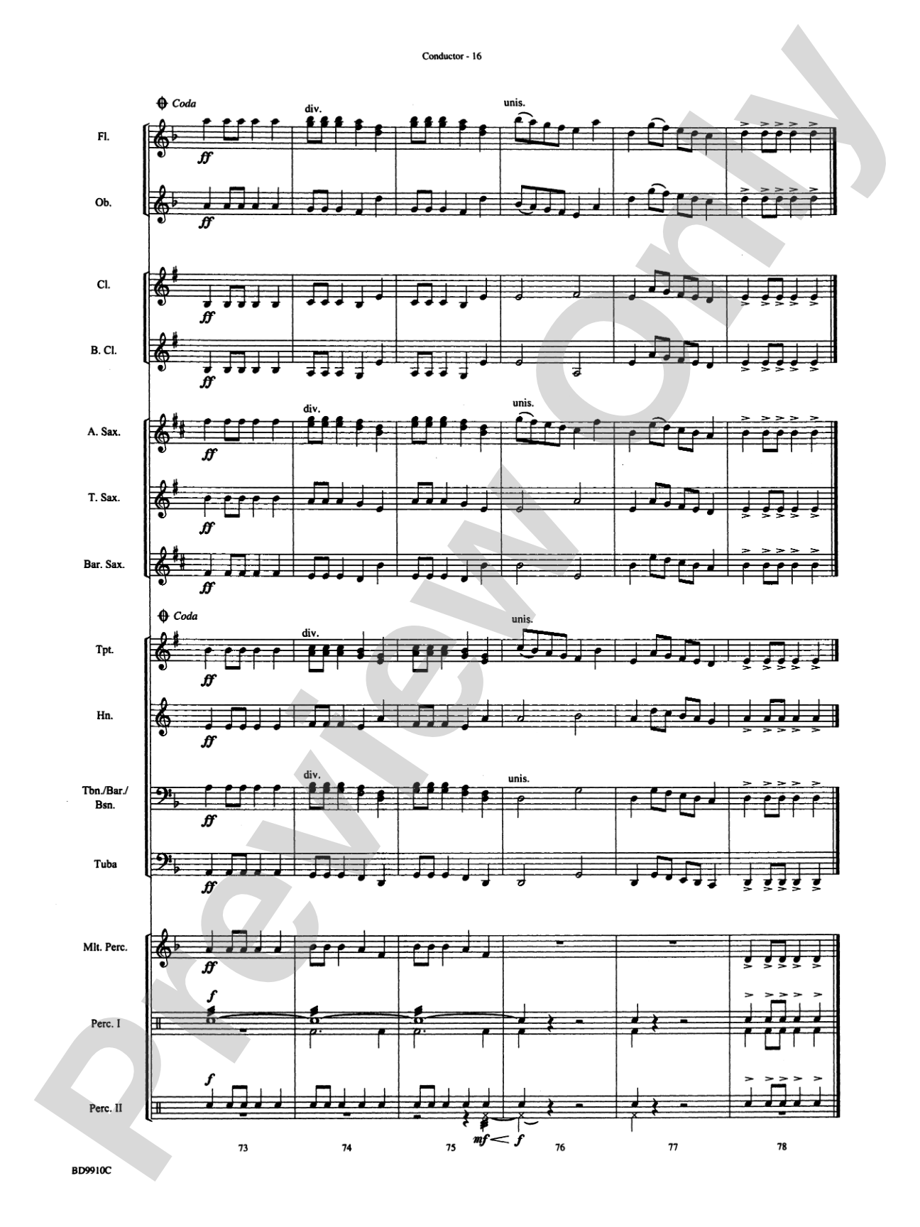 Voodoo Dance: Concert Band Conductor Score & Parts