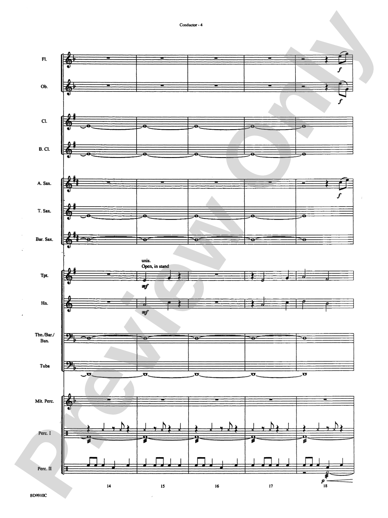 Voodoo Dance: Concert Band Conductor Score & Parts