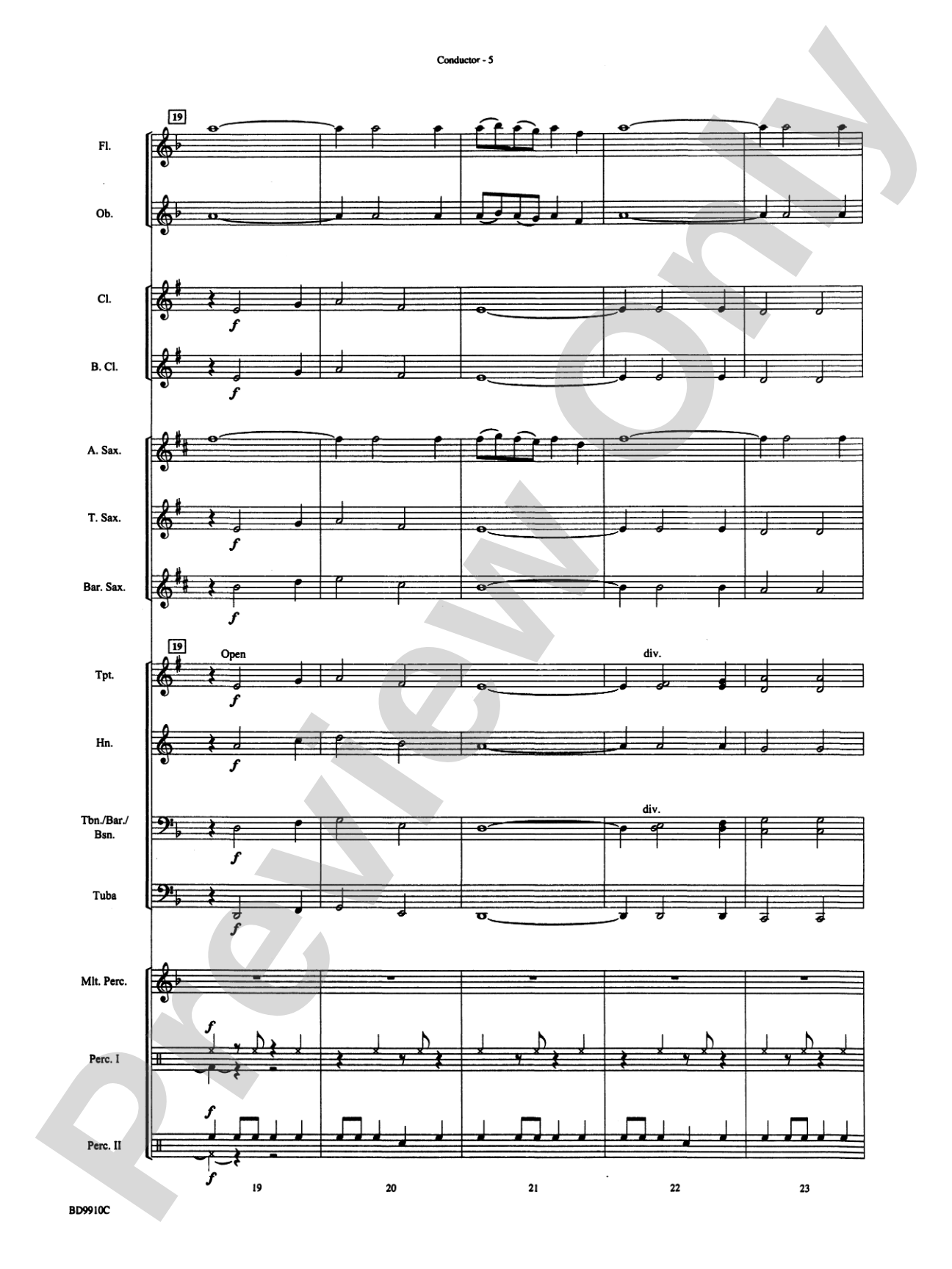 Voodoo Dance: Concert Band Conductor Score & Parts