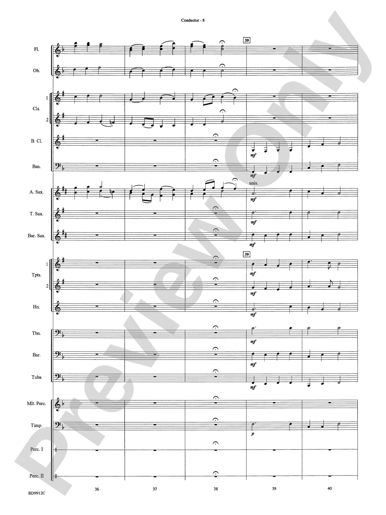 Christmas Collection: Concert Band Conductor Score & Parts