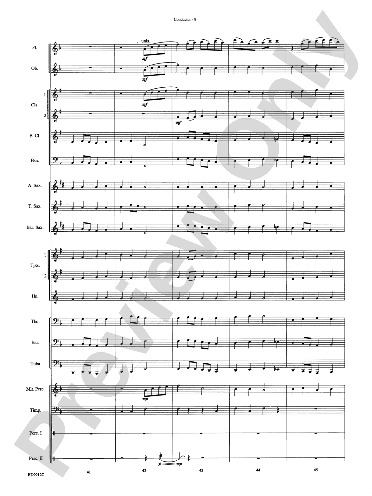Christmas Collection: Concert Band Conductor Score & Parts