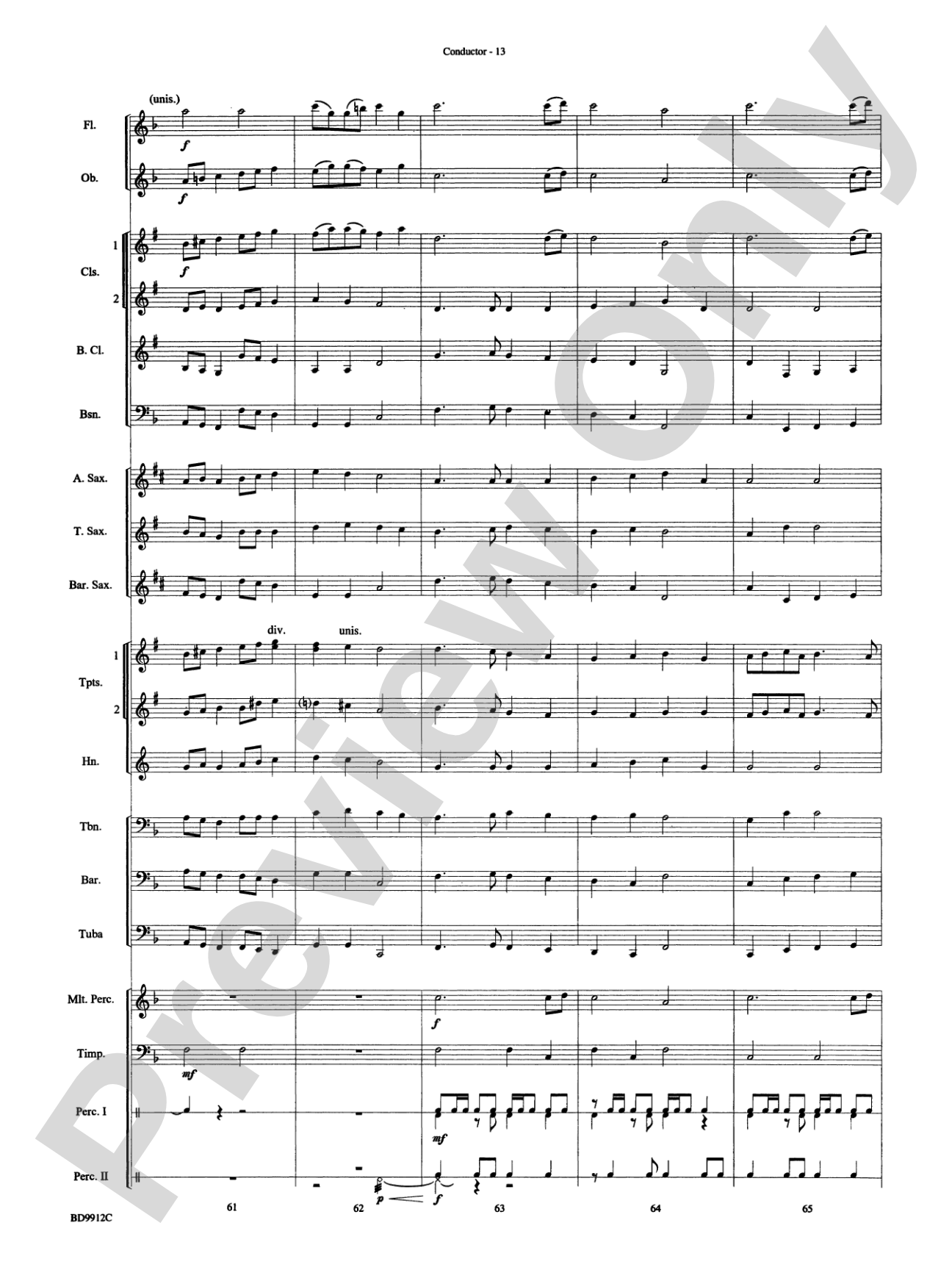 Christmas Collection: Concert Band Conductor Score & Parts