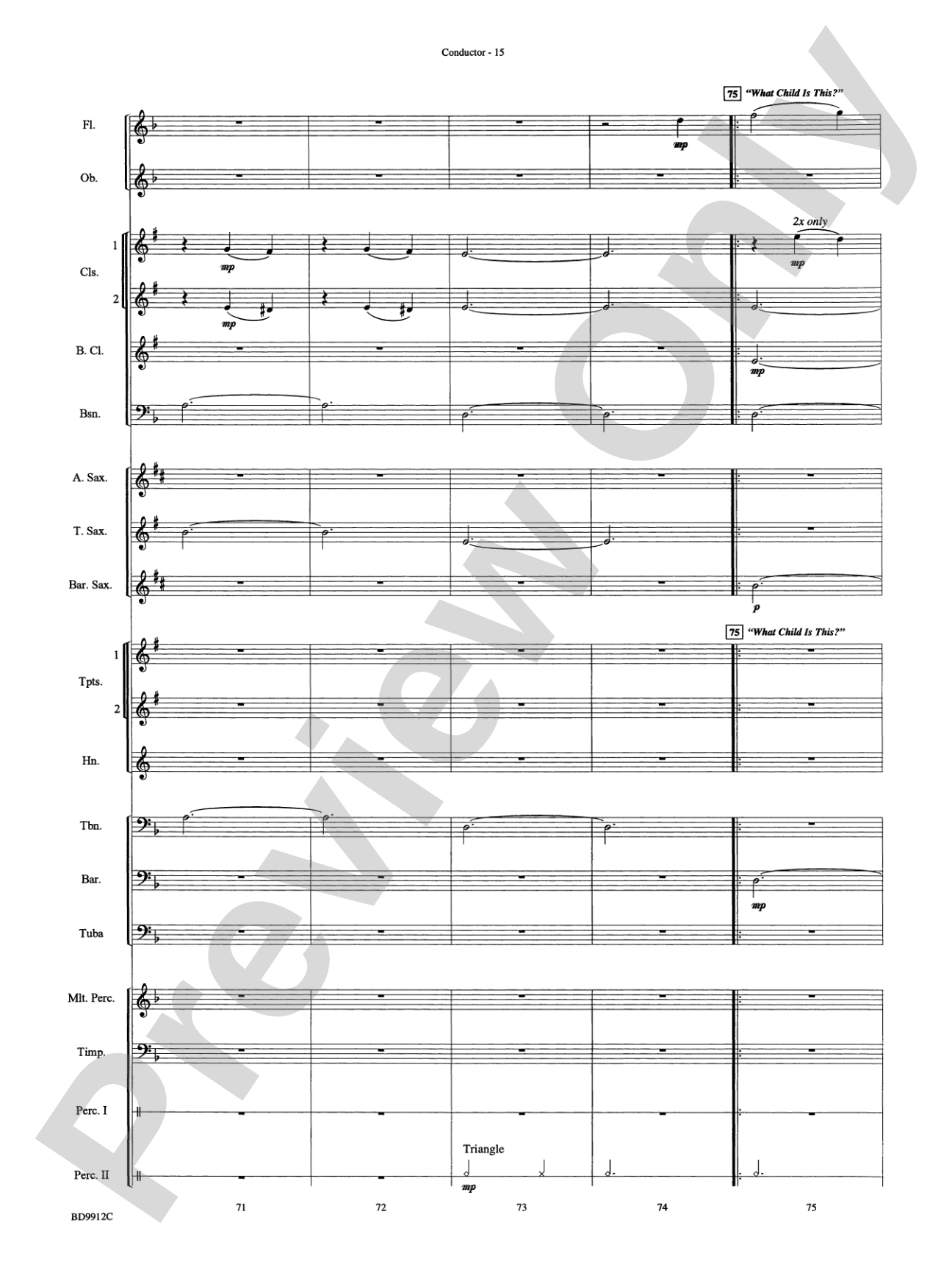 Christmas Collection: Concert Band Conductor Score & Parts