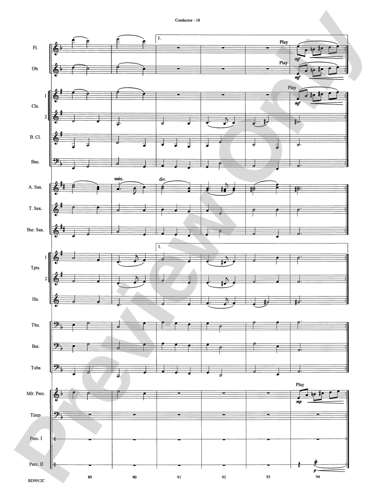 Christmas Collection: Concert Band Conductor Score & Parts