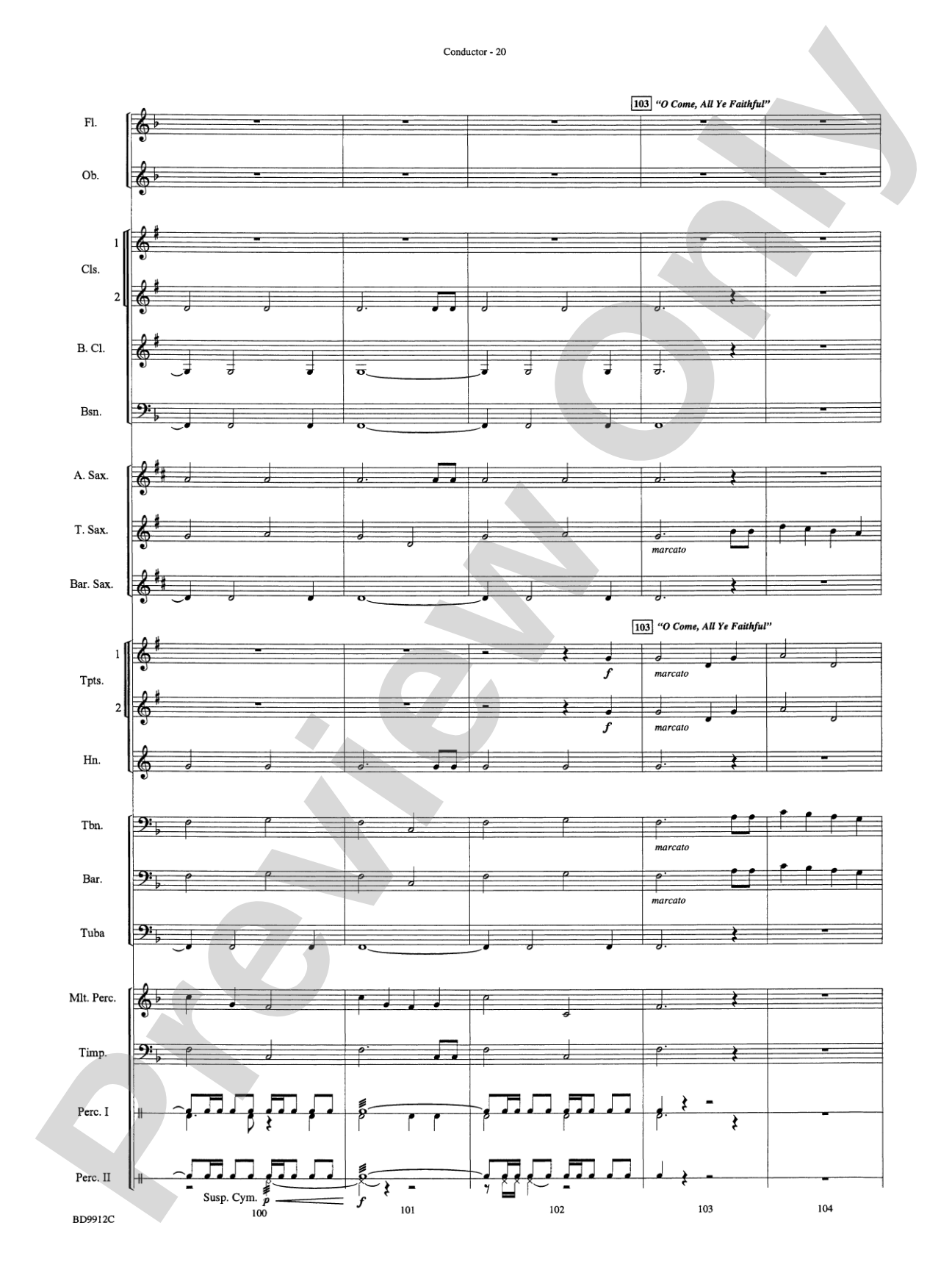 Christmas Collection: Concert Band Conductor Score & Parts