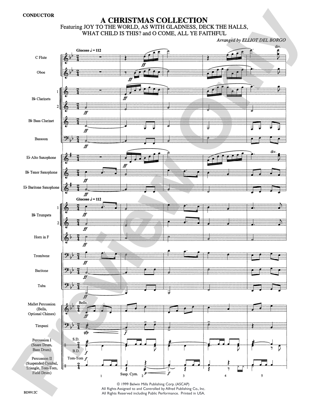 Christmas Collection: Concert Band Conductor Score & Parts