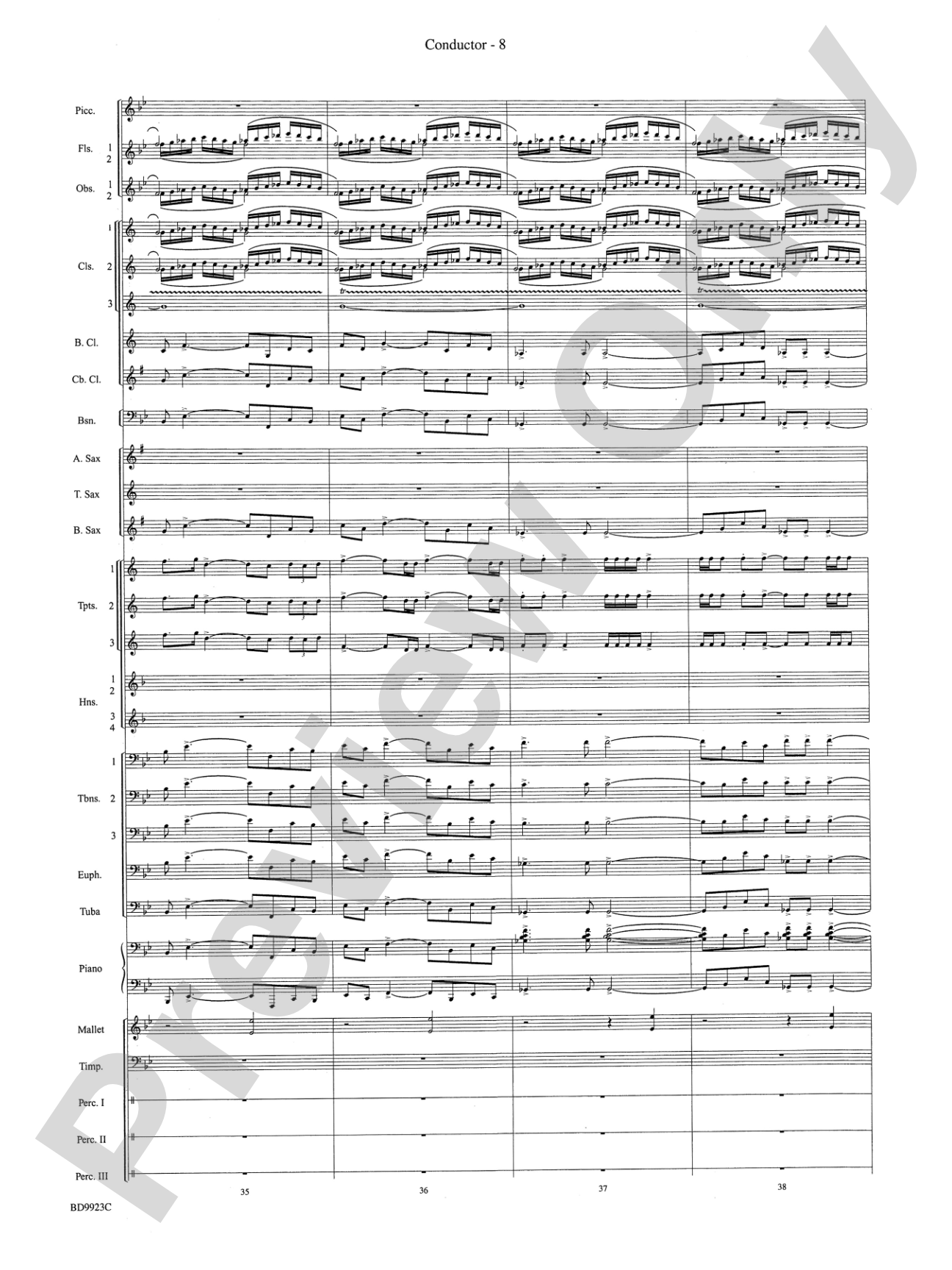 The Winds of Poseidon (from The Odyssey (Symphony No. 2)): Concert Band Conductor Score & Parts