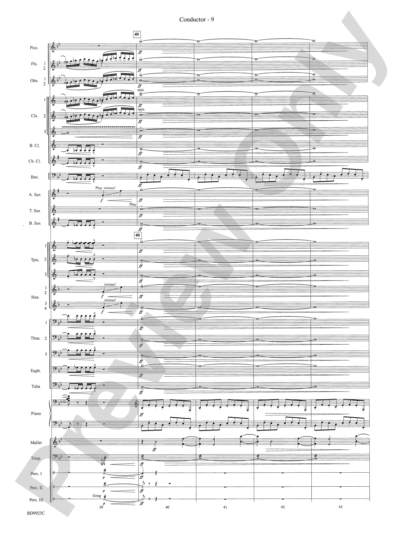 The Winds of Poseidon (from The Odyssey (Symphony No. 2)): Concert Band Conductor Score & Parts